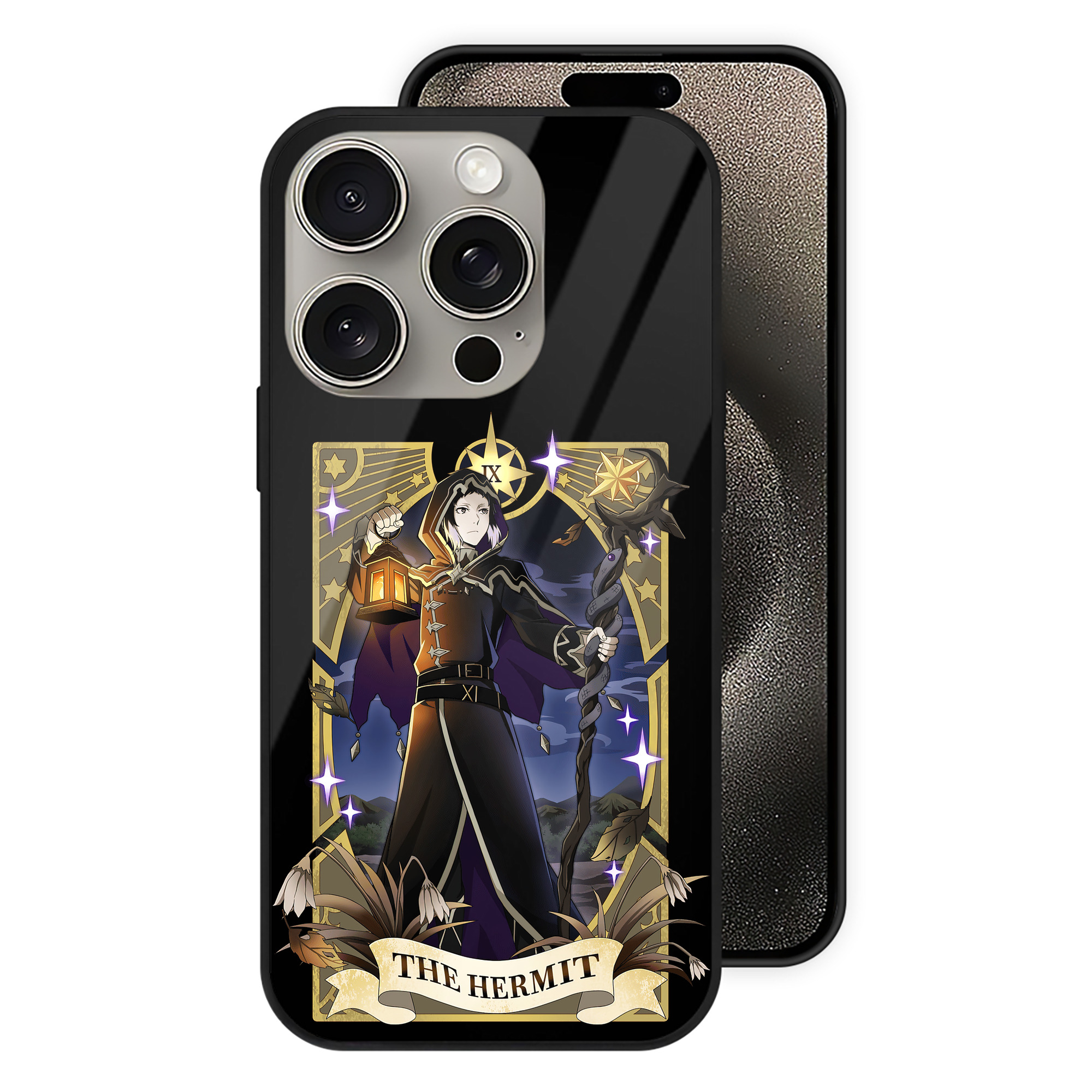 （画像用） 文豪ストレイドッグス Bungo Stray Dogs 【iPhone15Pro対応】スマホケース 耐衝撃＆黄変防止 背面ガラス