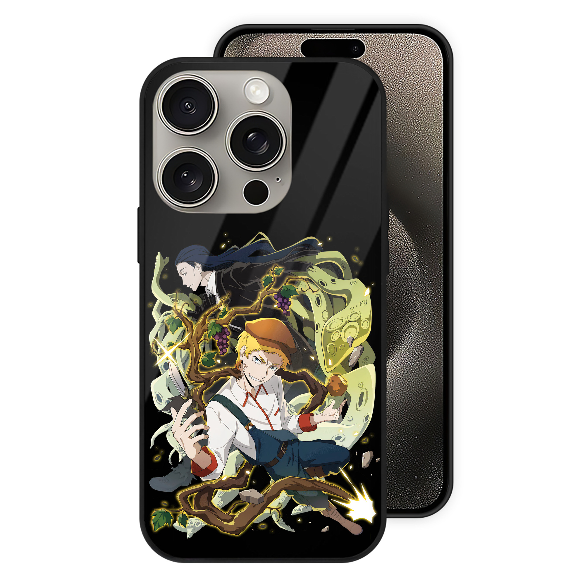 （画像用） 文豪ストレイドッグス Bungo Stray Dogs 【iPhone15Pro対応】スマホケース 耐衝撃＆黄変防止 背面ガラス
