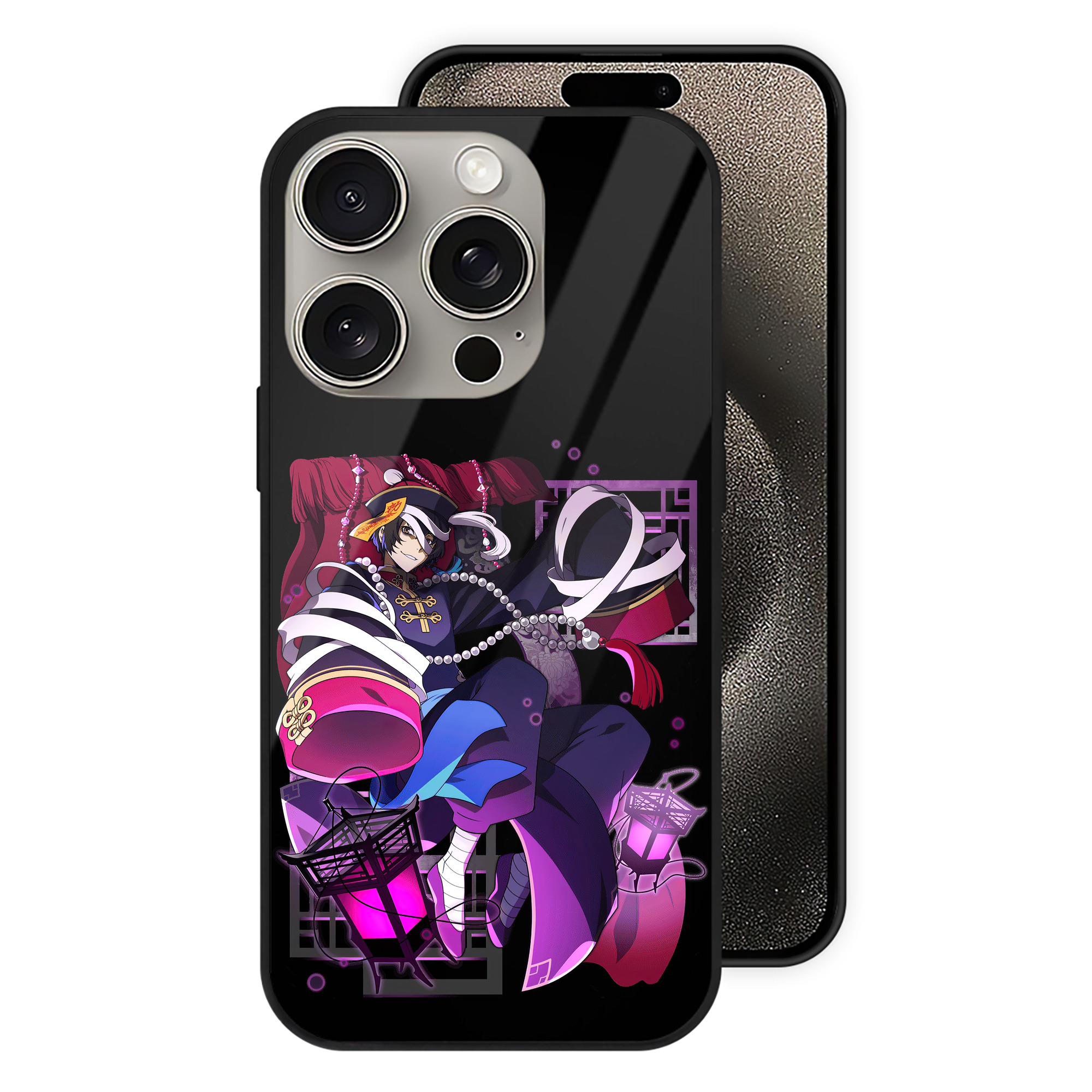 （画像用） 文豪ストレイドッグス Bungo Stray Dogs 【iPhone15Pro対応】スマホケース 耐衝撃＆黄変防止 背面ガラス