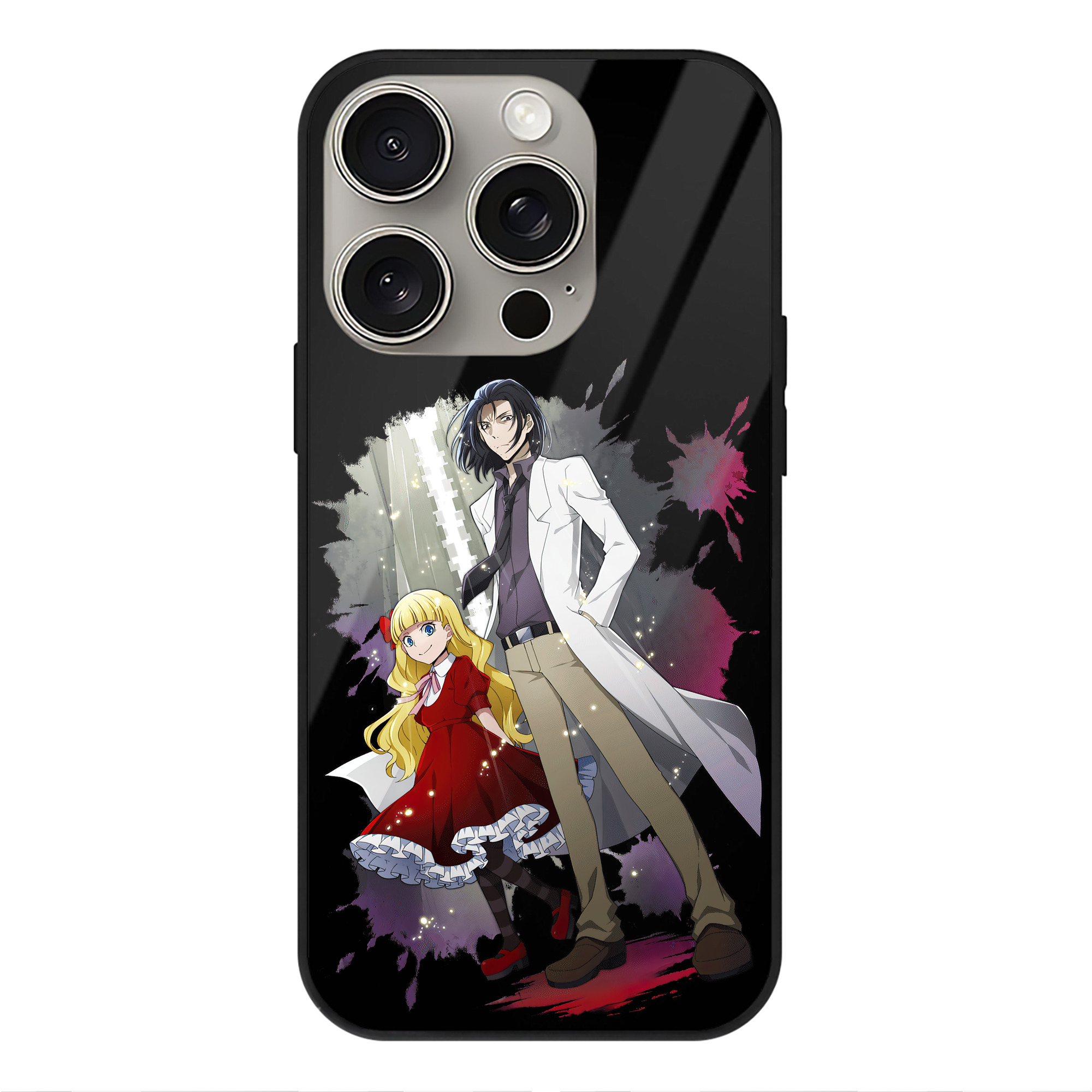 （画像用） 文豪ストレイドッグス Bungo Stray Dogs 【iPhone15Pro対応】スマホケース 耐衝撃＆黄変防止 背面ガラス