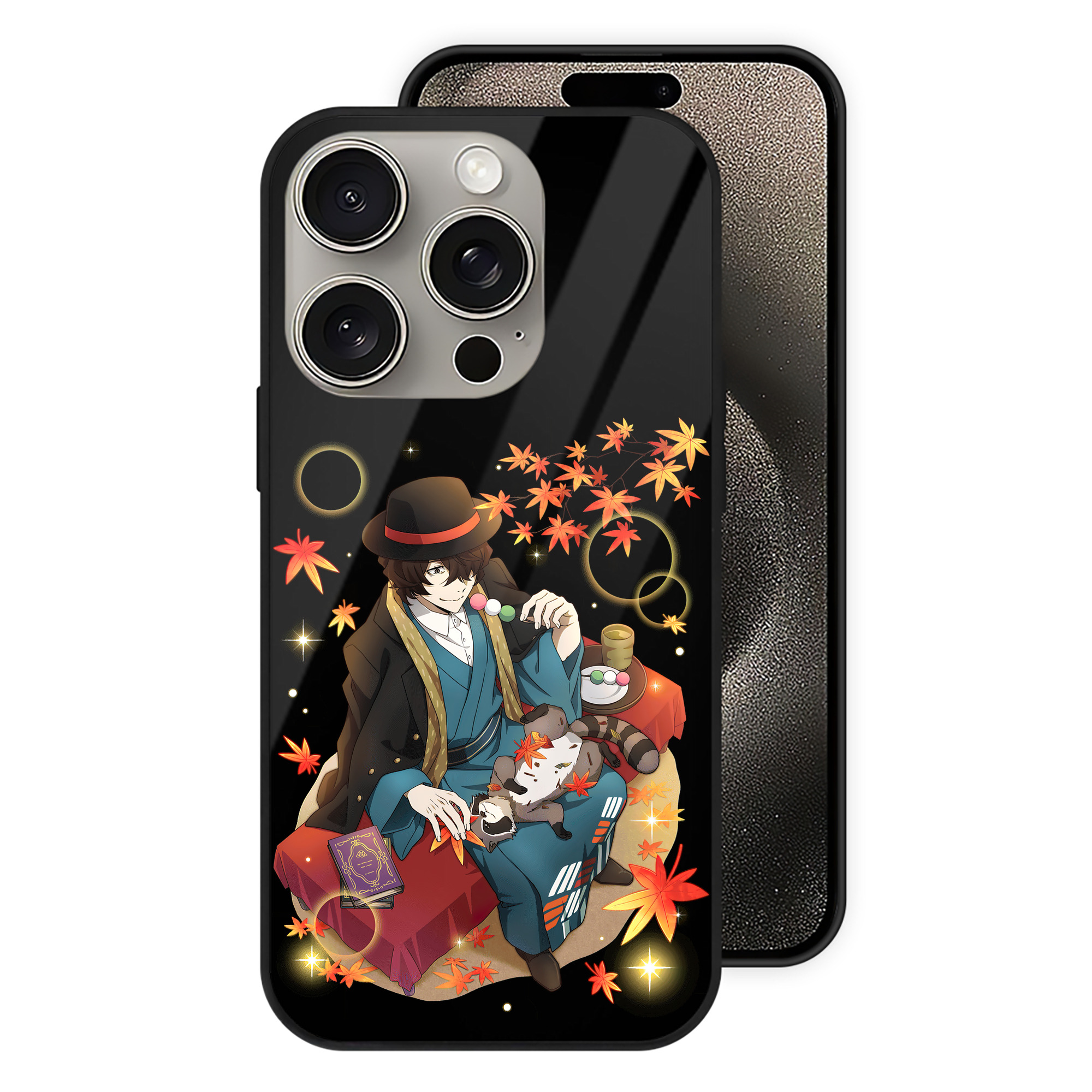 （画像用） 文豪ストレイドッグス Bungo Stray Dogs 【iPhone15Pro対応】スマホケース 耐衝撃＆黄変防止 背面ガラス