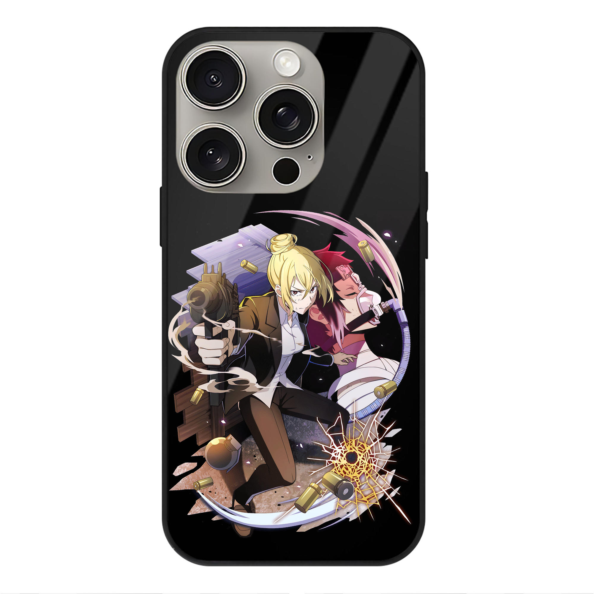 （画像用） 文豪ストレイドッグス Bungo Stray Dogs 【iPhone15Pro対応】スマホケース 耐衝撃＆黄変防止 背面ガラス