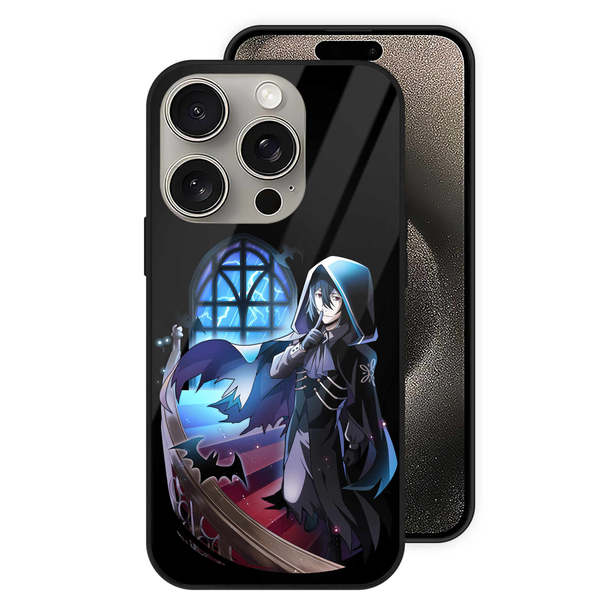 （画像用） 文豪ストレイドッグス Bungo Stray Dogs 【iPhone15Pro対応】スマホケース 耐衝撃＆黄変防止 背面ガラス
