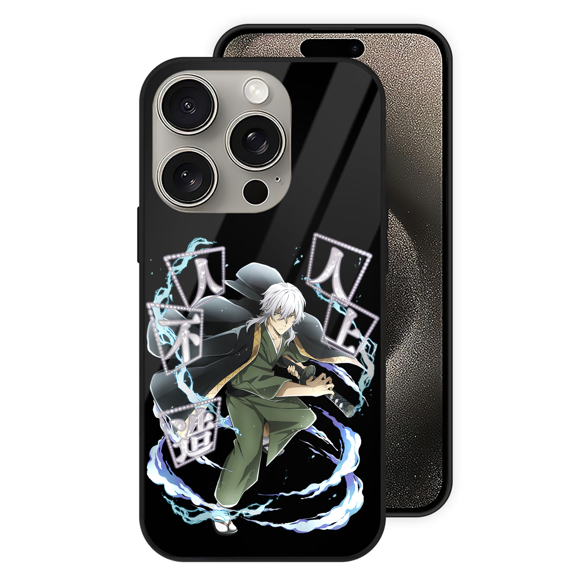 （画像用） 文豪ストレイドッグス Bungo Stray Dogs 【iPhone15Pro対応】スマホケース 耐衝撃＆黄変防止 背面ガラス