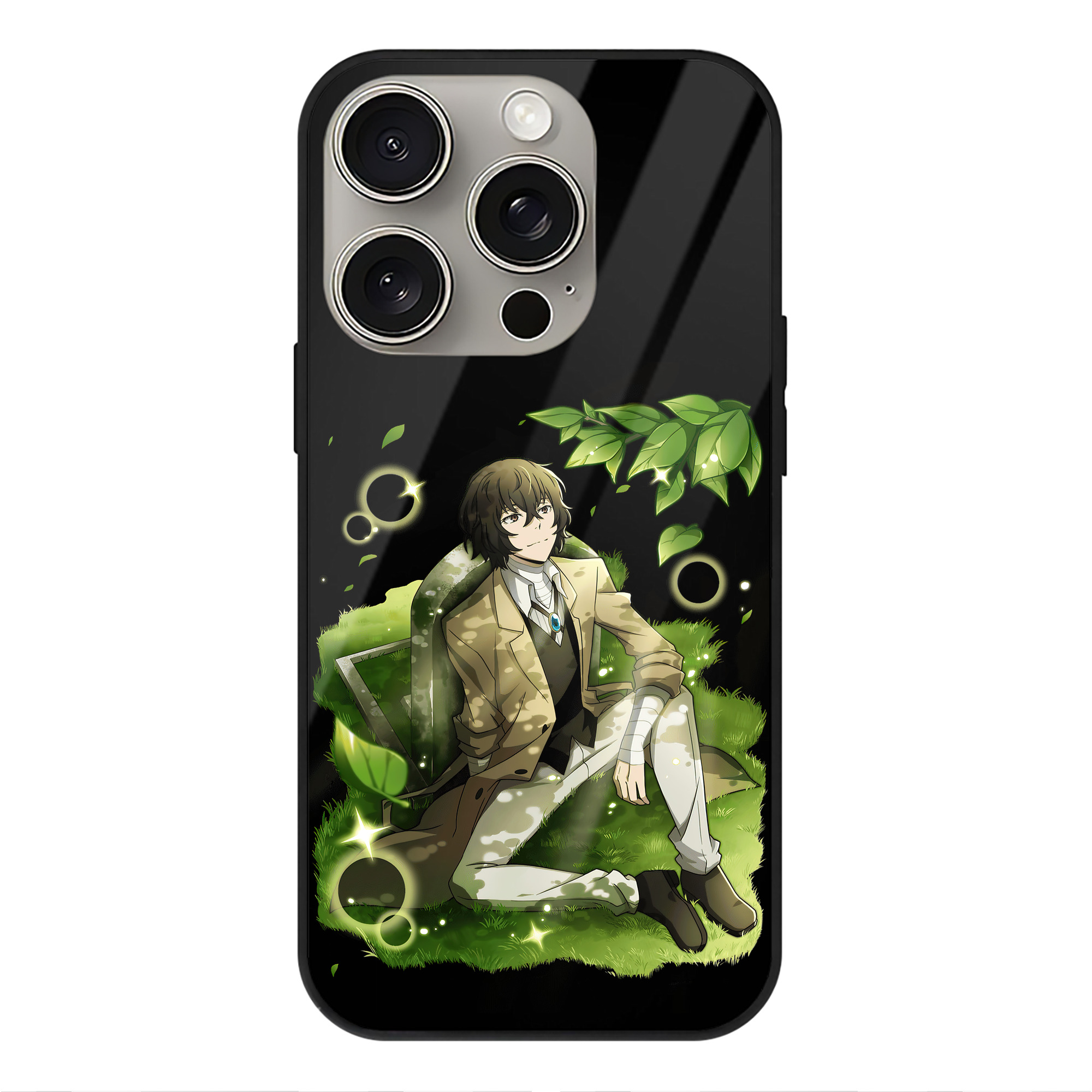 （画像用） 文豪ストレイドッグス Bungo Stray Dogs 【iPhone15Pro対応】スマホケース 耐衝撃＆黄変防止 背面ガラス