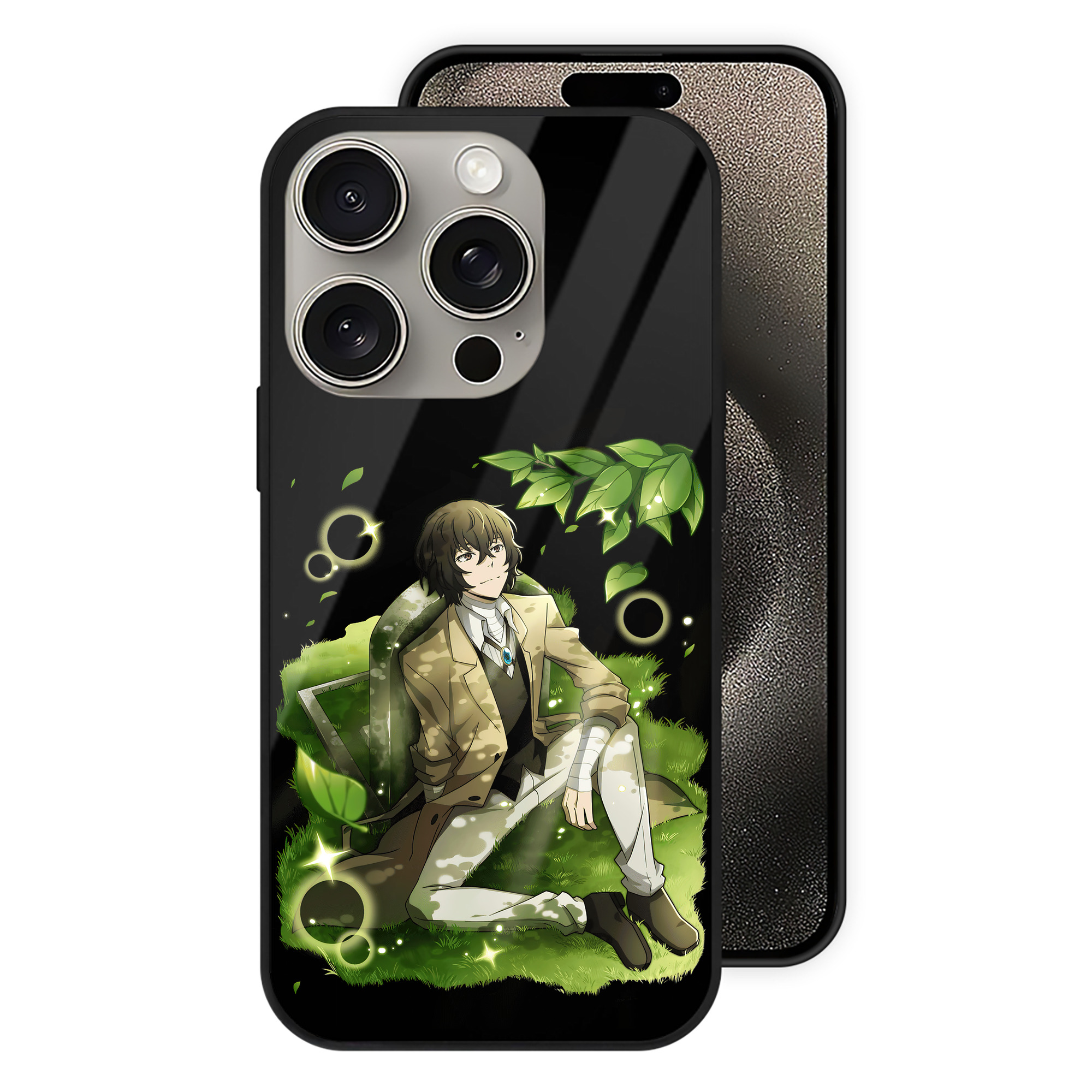 （画像用） 文豪ストレイドッグス Bungo Stray Dogs 【iPhone15Pro対応】スマホケース 耐衝撃＆黄変防止 背面ガラス