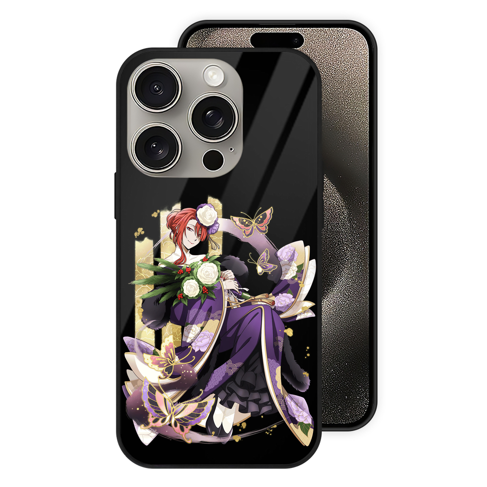（画像用） 文豪ストレイドッグス Bungo Stray Dogs 【iPhone15Pro対応】スマホケース 耐衝撃＆黄変防止 背面ガラス