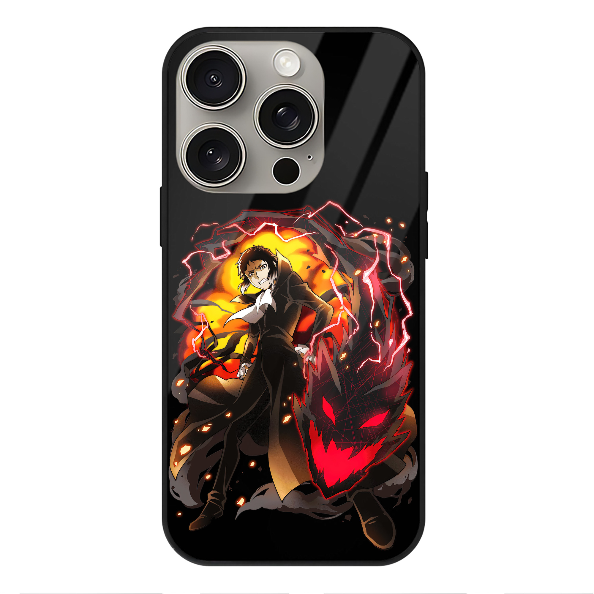 （画像用） 文豪ストレイドッグス Bungo Stray Dogs 【iPhone15Pro対応】スマホケース 耐衝撃＆黄変防止 背面ガラス