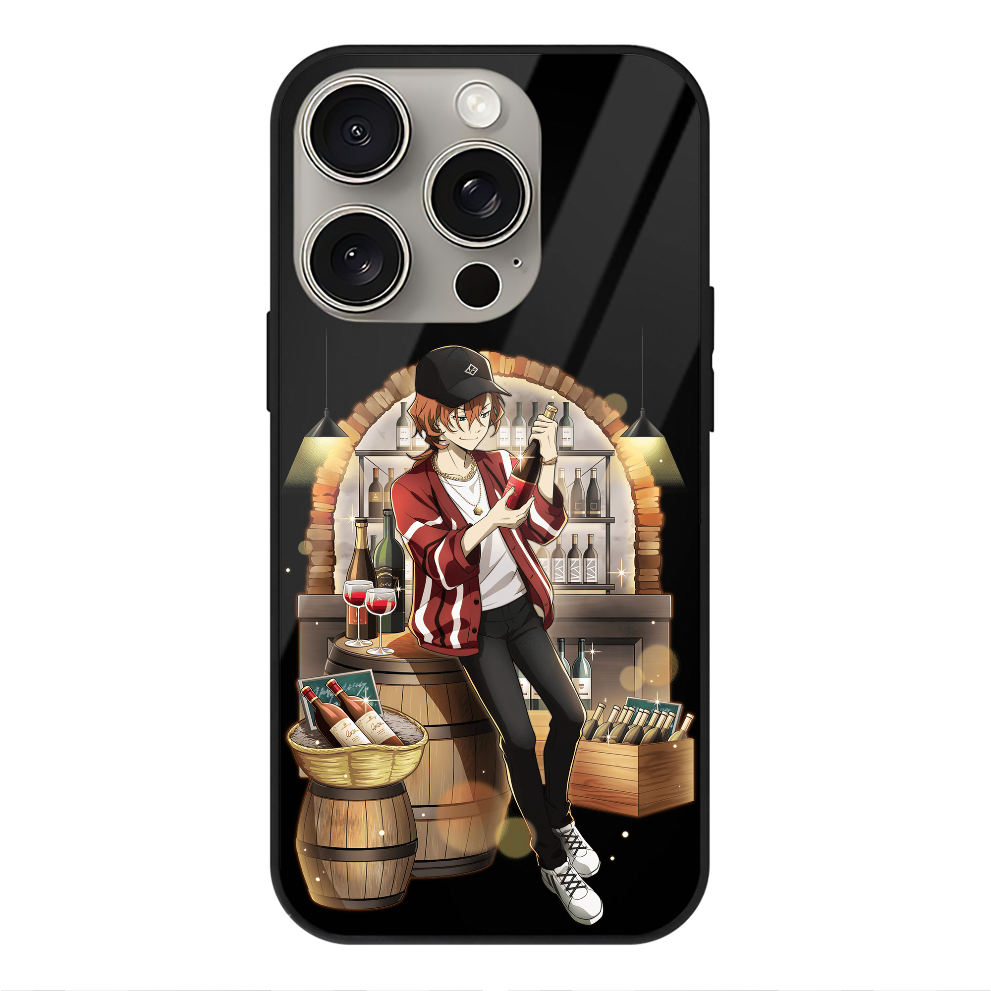 （画像用） 文豪ストレイドッグス Bungo Stray Dogs 【iPhone15Pro対応】スマホケース 耐衝撃＆黄変防止 背面ガラス