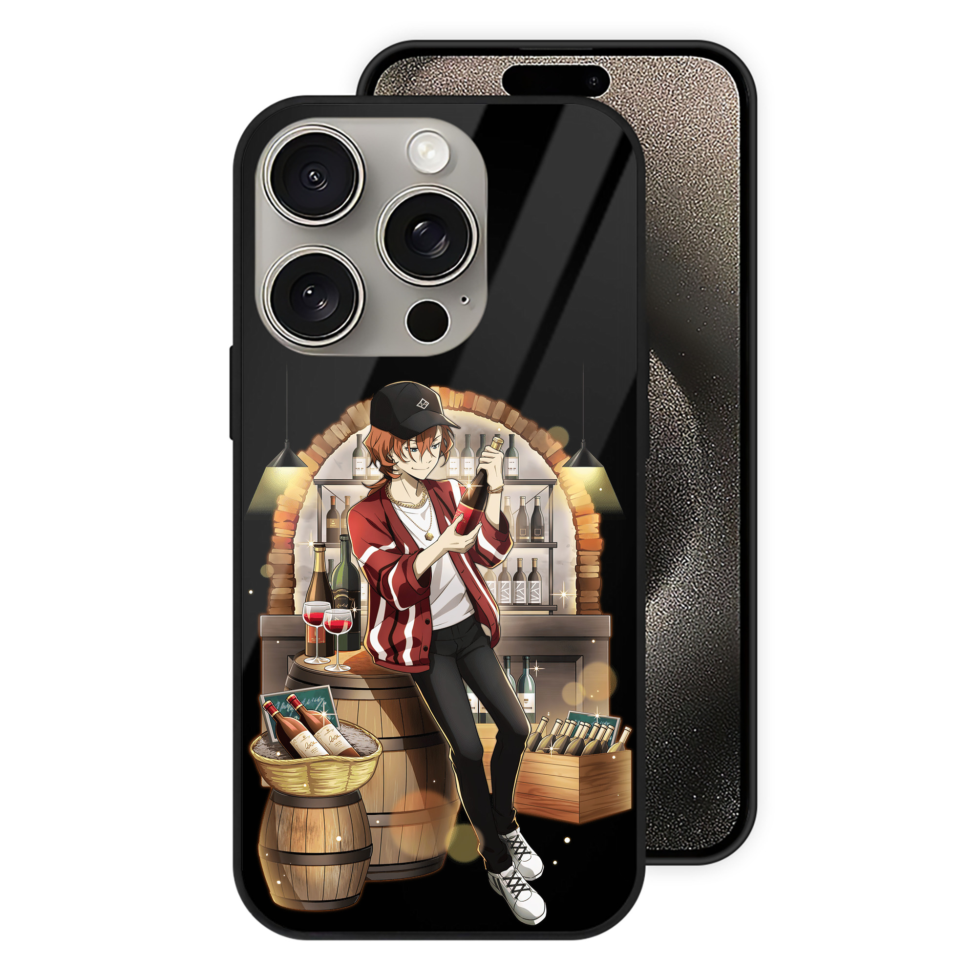 （画像用） 文豪ストレイドッグス Bungo Stray Dogs 【iPhone15Pro対応】スマホケース 耐衝撃＆黄変防止 背面ガラス