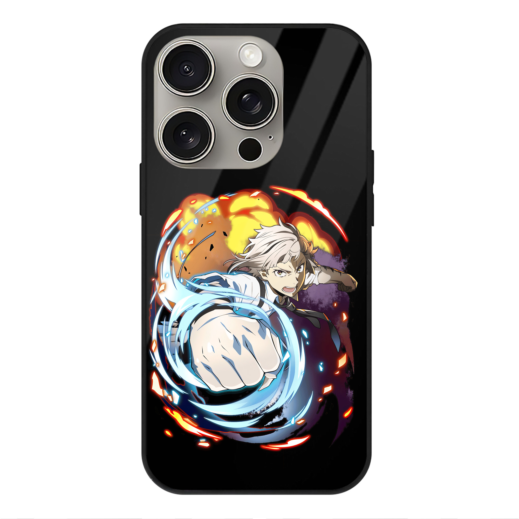 （画像用） 文豪ストレイドッグス Bungo Stray Dogs 【iPhone15Pro対応】スマホケース 耐衝撃＆黄変防止 背面ガラス