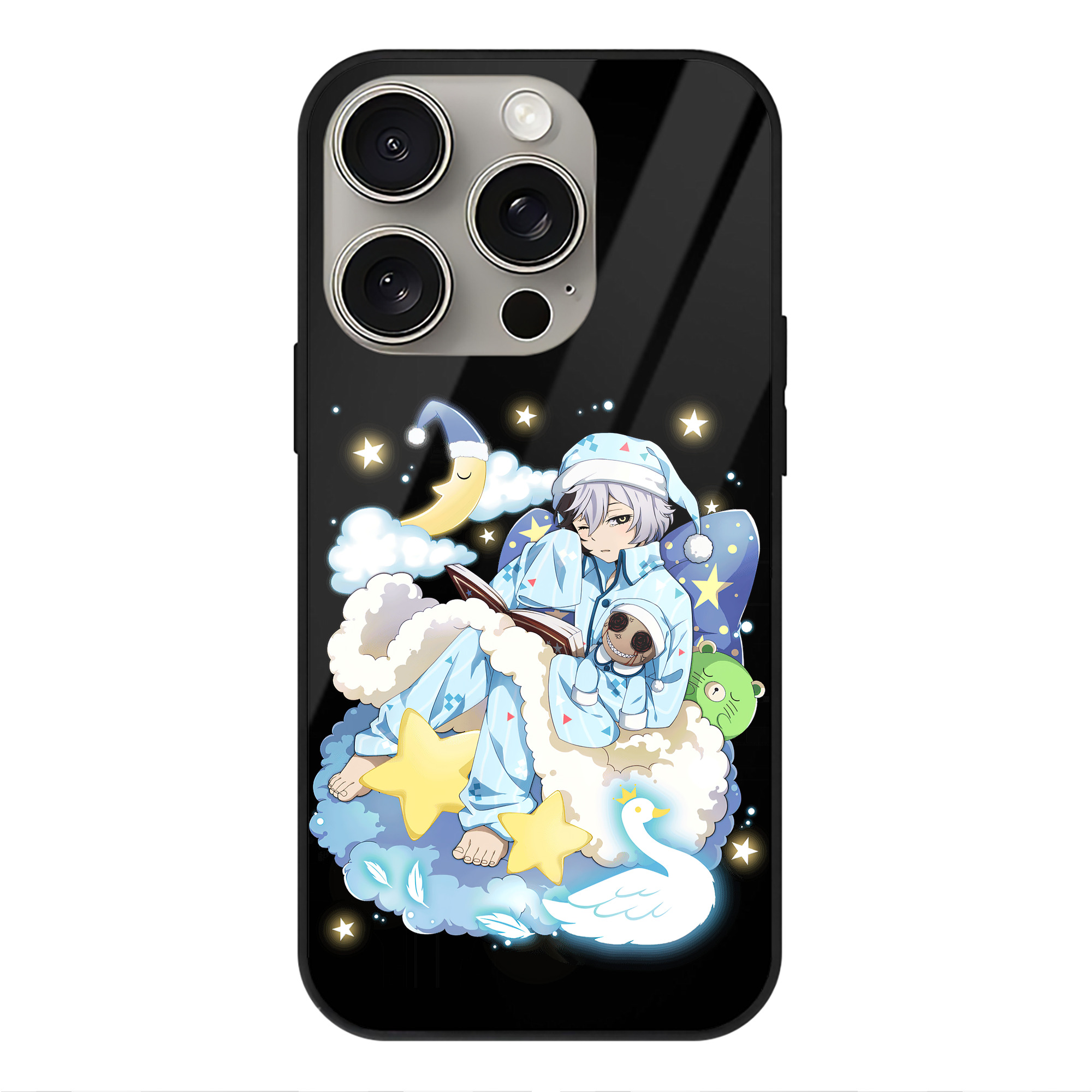 （画像用） 文豪ストレイドッグス Bungo Stray Dogs 【iPhone15Pro対応】スマホケース 耐衝撃＆黄変防止 背面ガラス