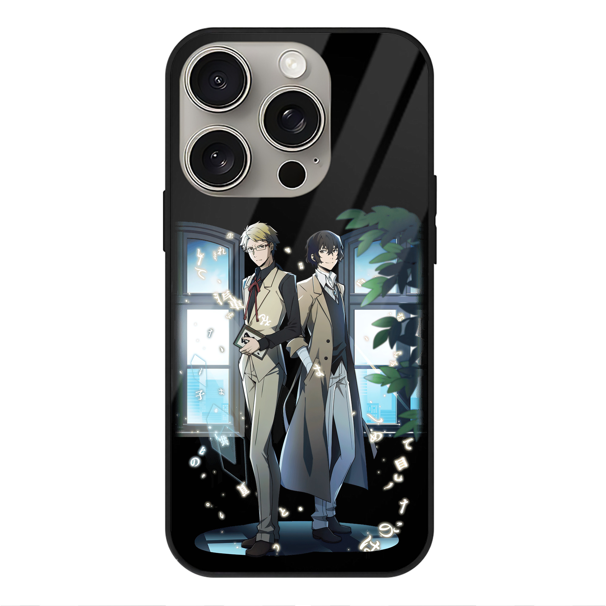 （画像用） 文豪ストレイドッグス Bungo Stray Dogs 【iPhone15Pro対応】スマホケース 耐衝撃＆黄変防止 背面ガラス