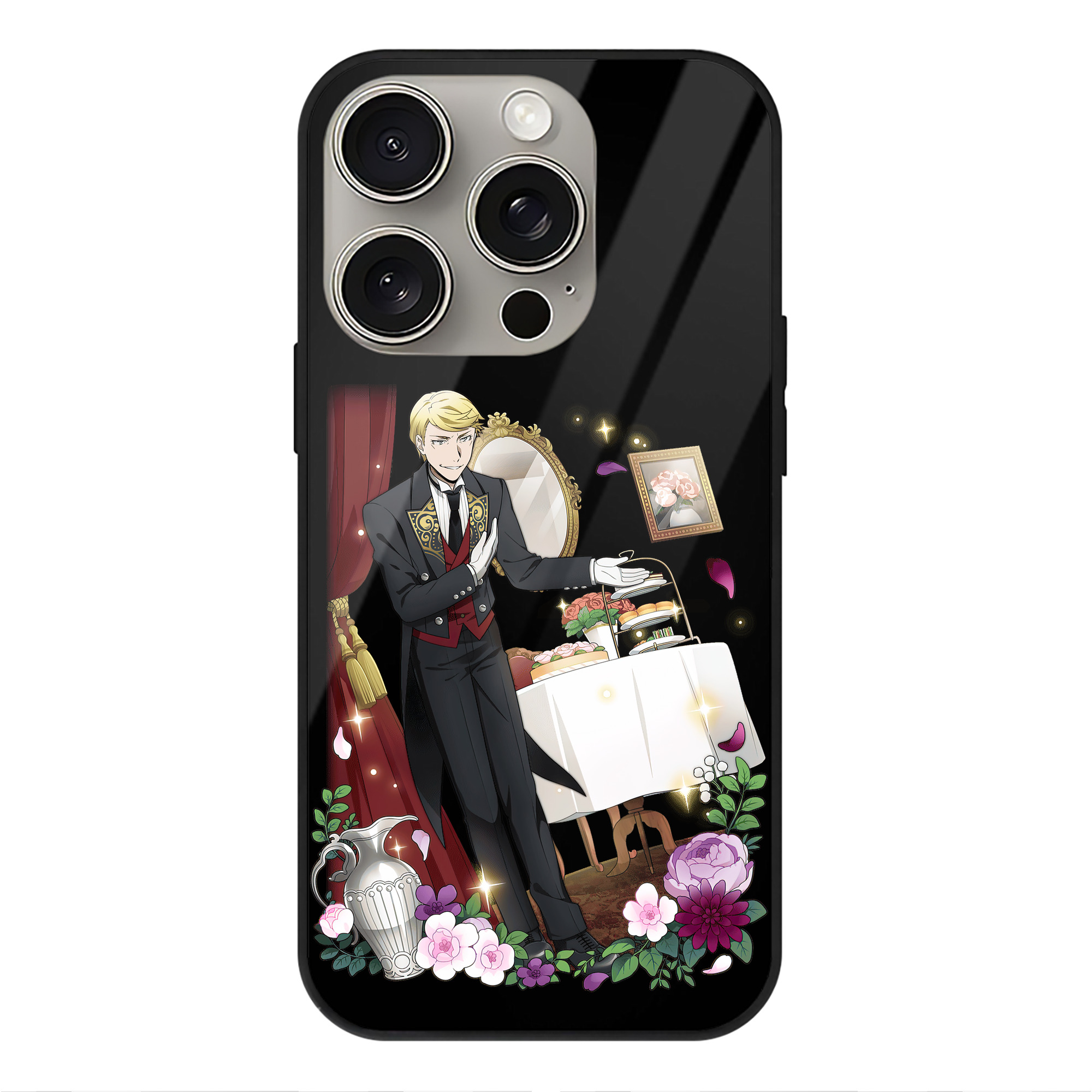 （画像用） 文豪ストレイドッグス Bungo Stray Dogs 【iPhone15Pro対応】スマホケース 耐衝撃＆黄変防止 背面ガラス