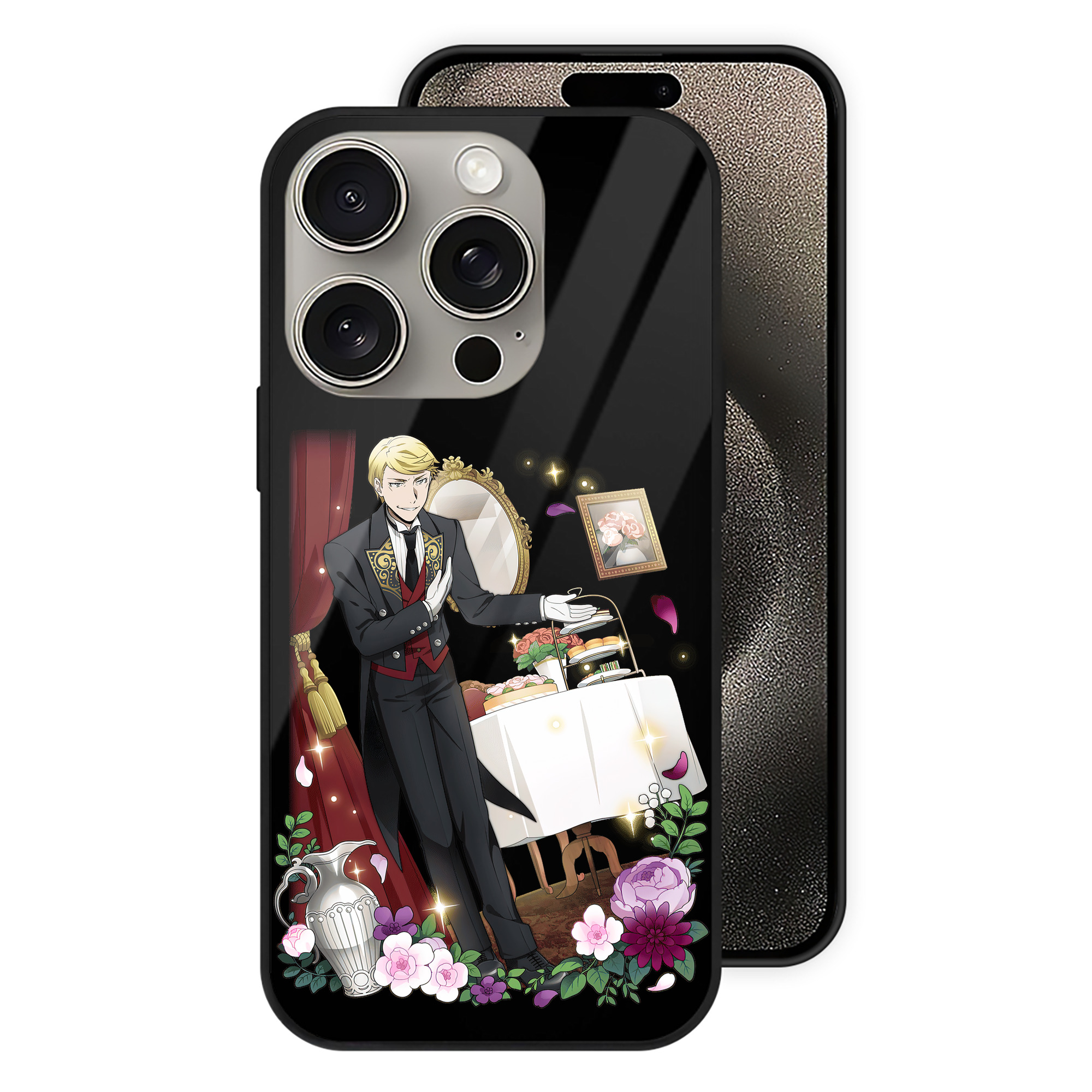 （画像用） 文豪ストレイドッグス Bungo Stray Dogs 【iPhone15Pro対応】スマホケース 耐衝撃＆黄変防止 背面ガラス