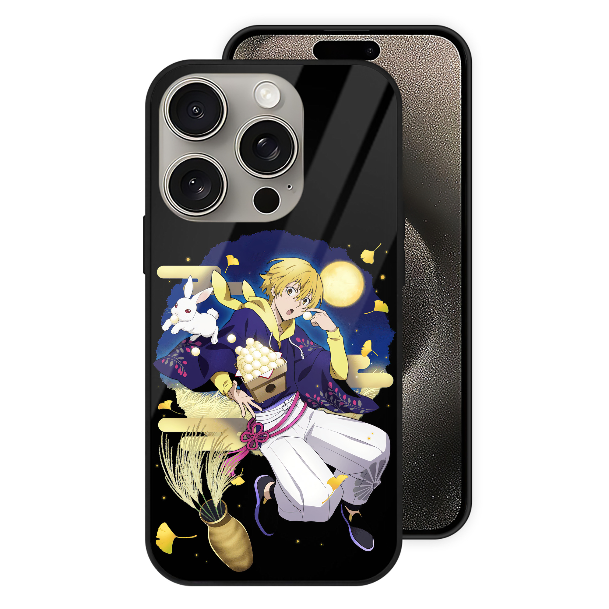 （画像用） 文豪ストレイドッグス Bungo Stray Dogs 【iPhone15Pro対応】スマホケース 耐衝撃＆黄変防止 背面ガラス