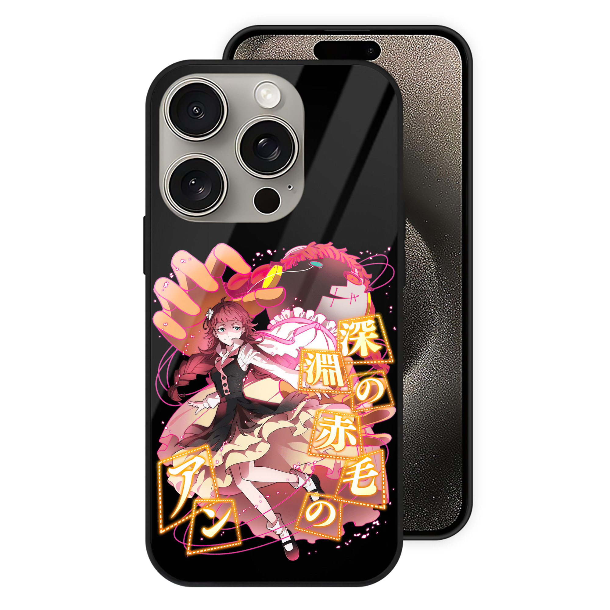 （画像用） 文豪ストレイドッグス Bungo Stray Dogs 【iPhone15Pro対応】スマホケース 耐衝撃＆黄変防止 背面ガラス