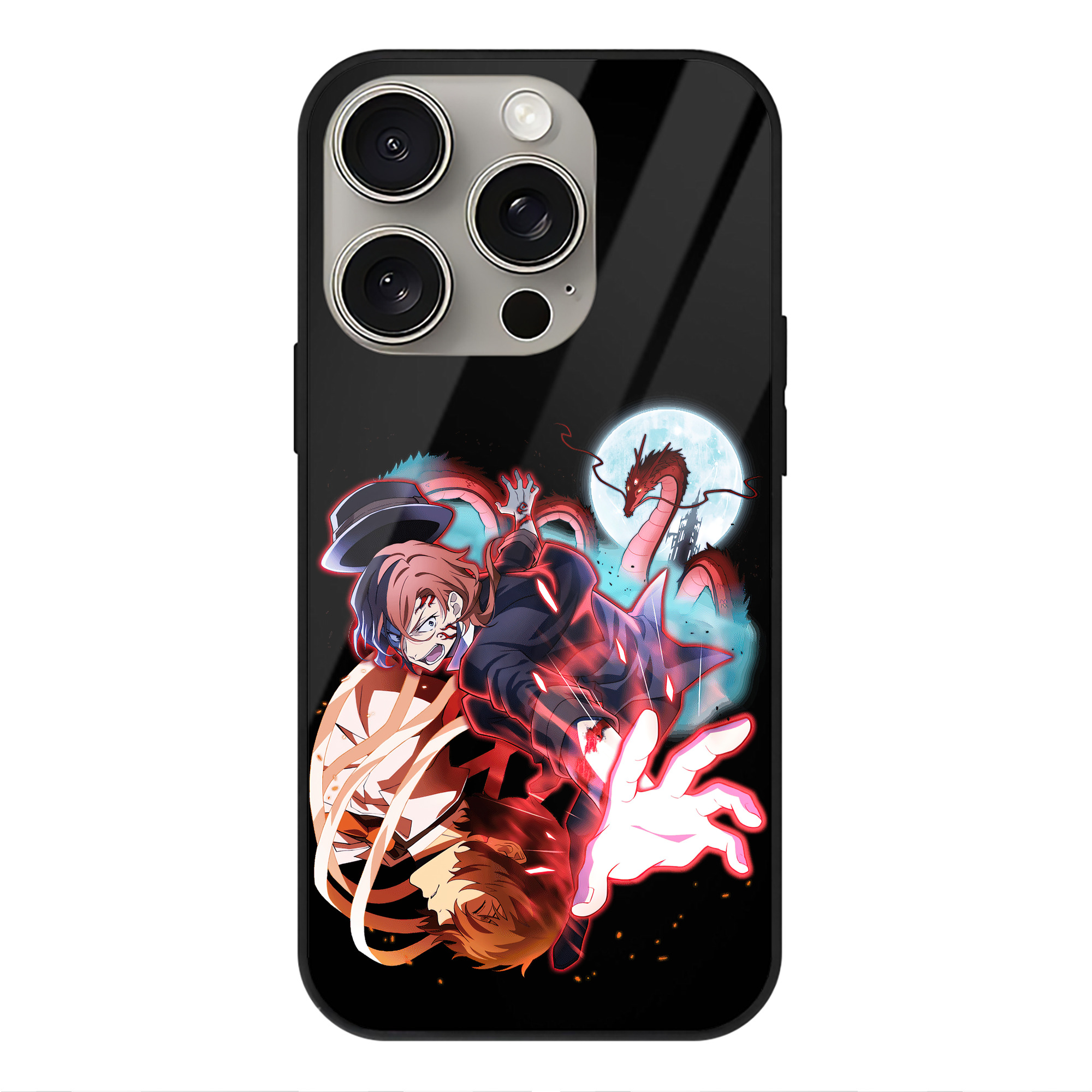 （画像用） 文豪ストレイドッグス Bungo Stray Dogs 【iPhone15Pro対応】スマホケース 耐衝撃＆黄変防止 背面ガラス