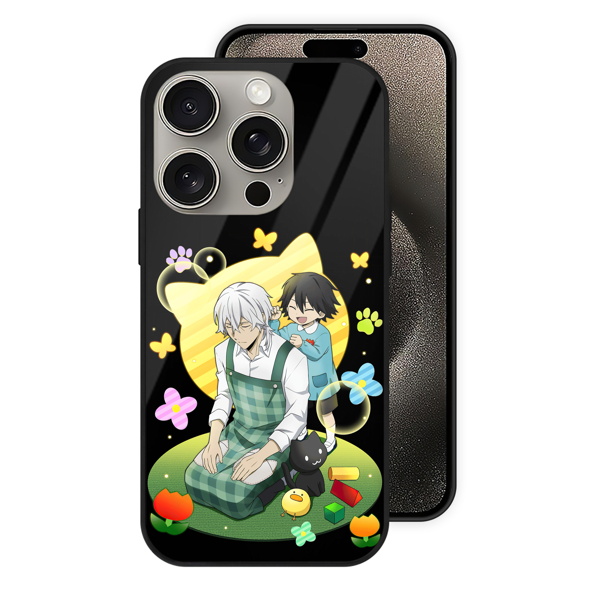 （画像用） 文豪ストレイドッグス Bungo Stray Dogs 【iPhone15Pro対応】スマホケース 耐衝撃＆黄変防止 背面ガラス