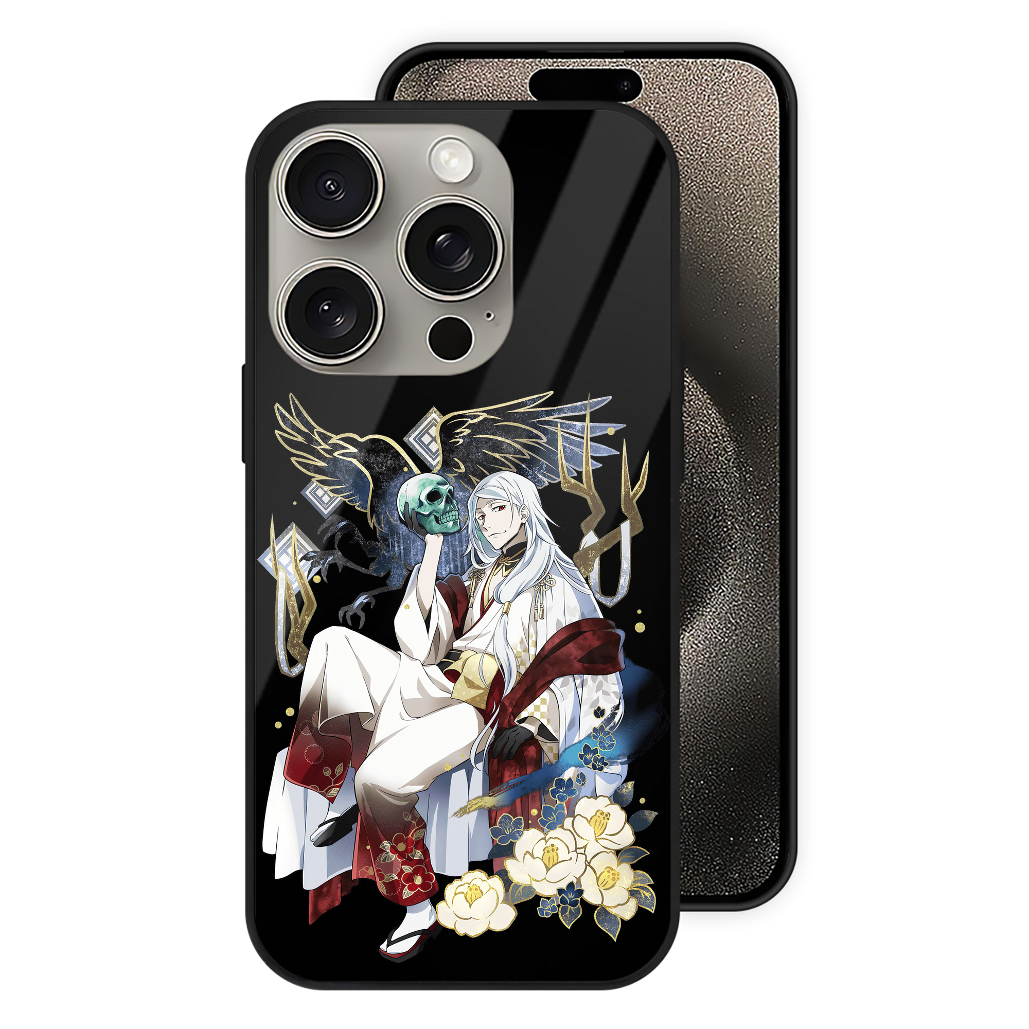 （画像用） 文豪ストレイドッグス Bungo Stray Dogs 【iPhone15Pro対応】スマホケース 耐衝撃＆黄変防止 背面ガラス