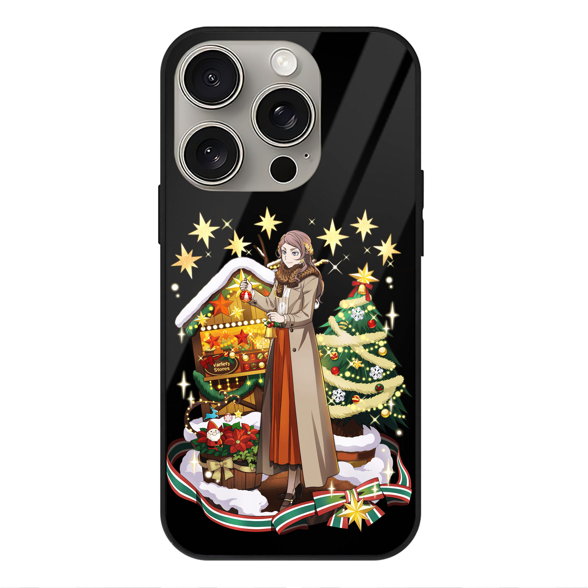 （画像用） 文豪ストレイドッグス Bungo Stray Dogs 【iPhone15Pro対応】スマホケース 耐衝撃＆黄変防止 背面ガラス