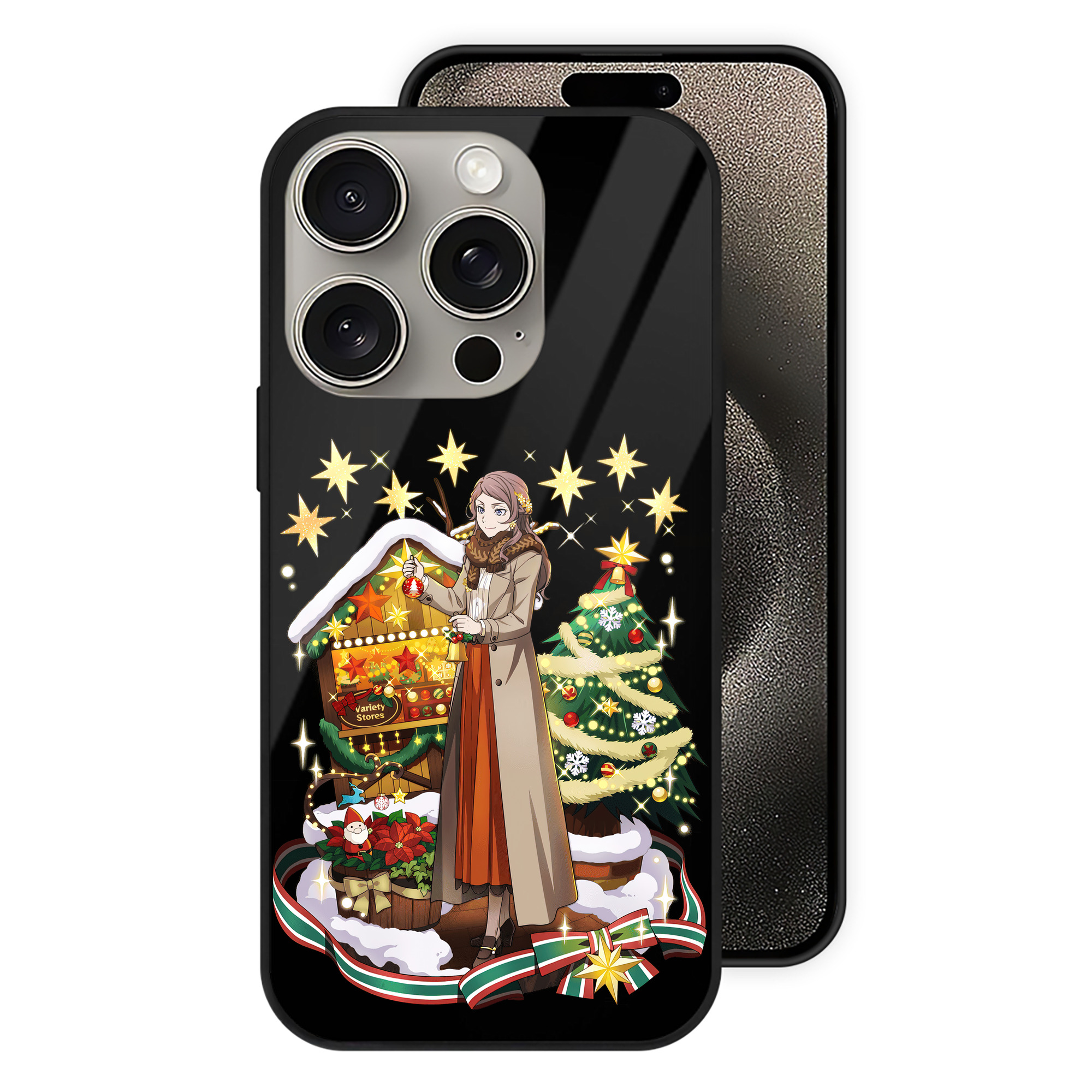 （画像用） 文豪ストレイドッグス Bungo Stray Dogs 【iPhone15Pro対応】スマホケース 耐衝撃＆黄変防止 背面ガラス