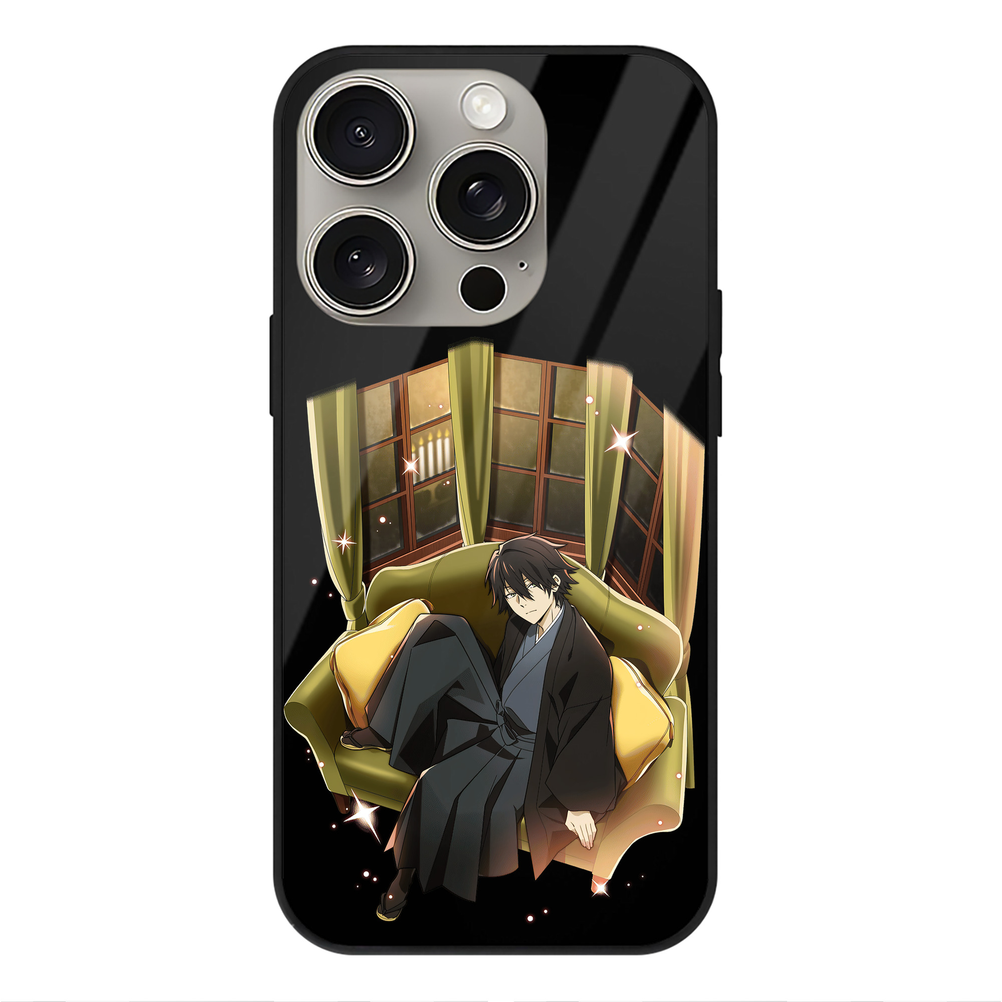 （画像用） 文豪ストレイドッグス Bungo Stray Dogs 【iPhone15Pro対応】スマホケース 耐衝撃＆黄変防止 背面ガラス