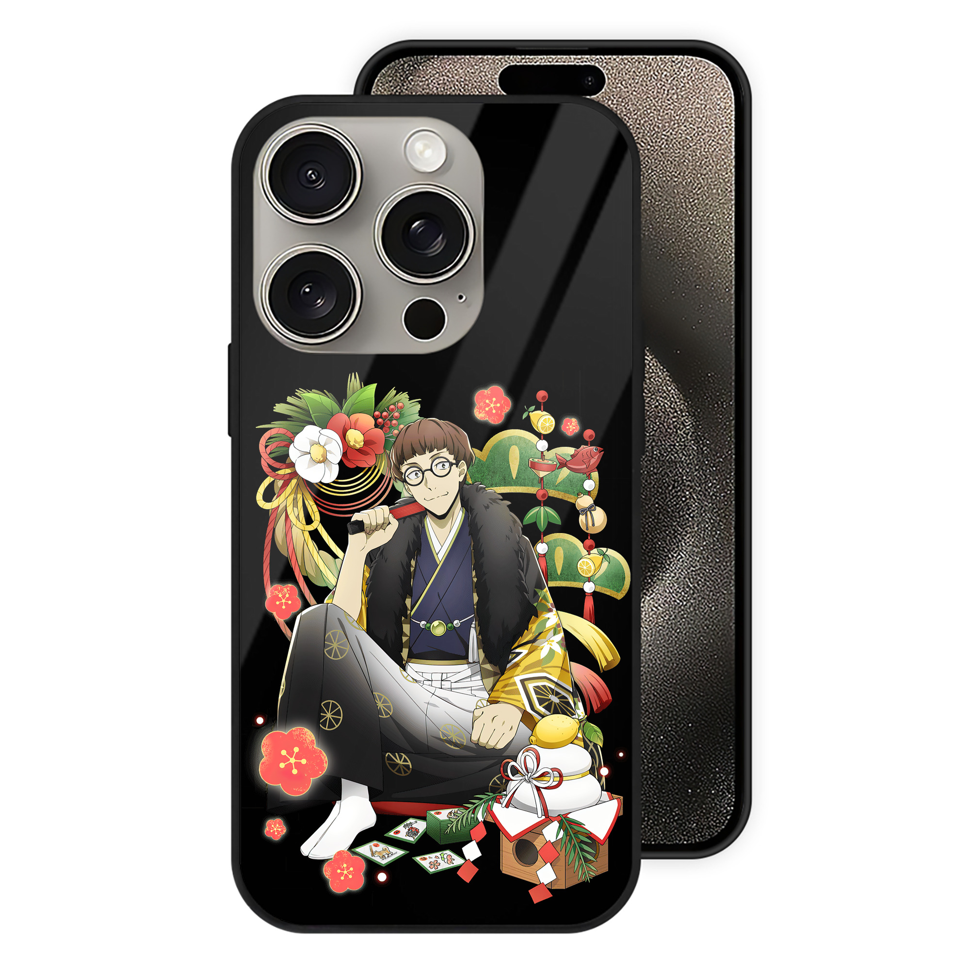 （画像用） 文豪ストレイドッグス Bungo Stray Dogs 【iPhone15Pro対応】スマホケース 耐衝撃＆黄変防止 背面ガラス