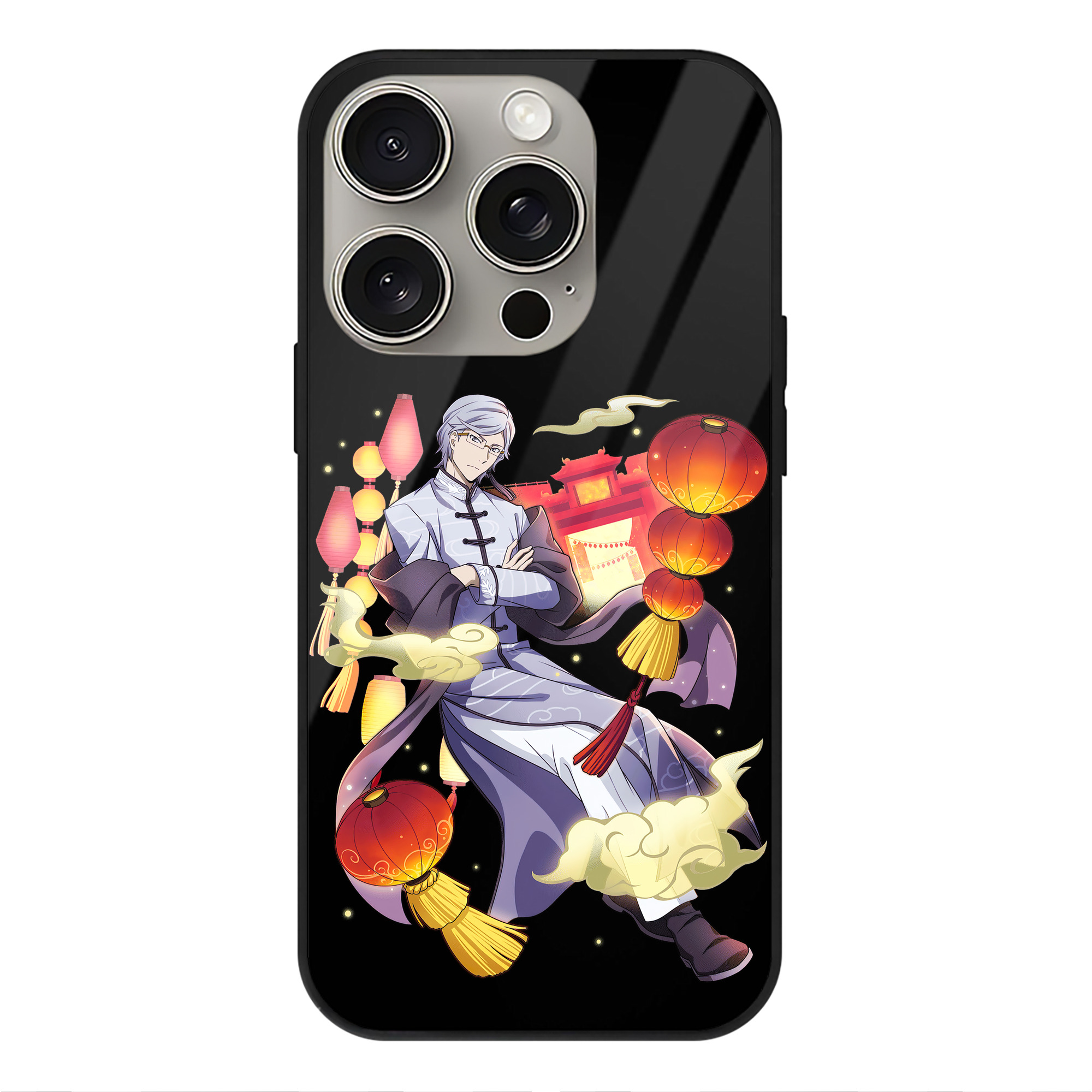 （画像用） 文豪ストレイドッグス Bungo Stray Dogs 【iPhone15Pro対応】スマホケース 耐衝撃＆黄変防止 背面ガラス