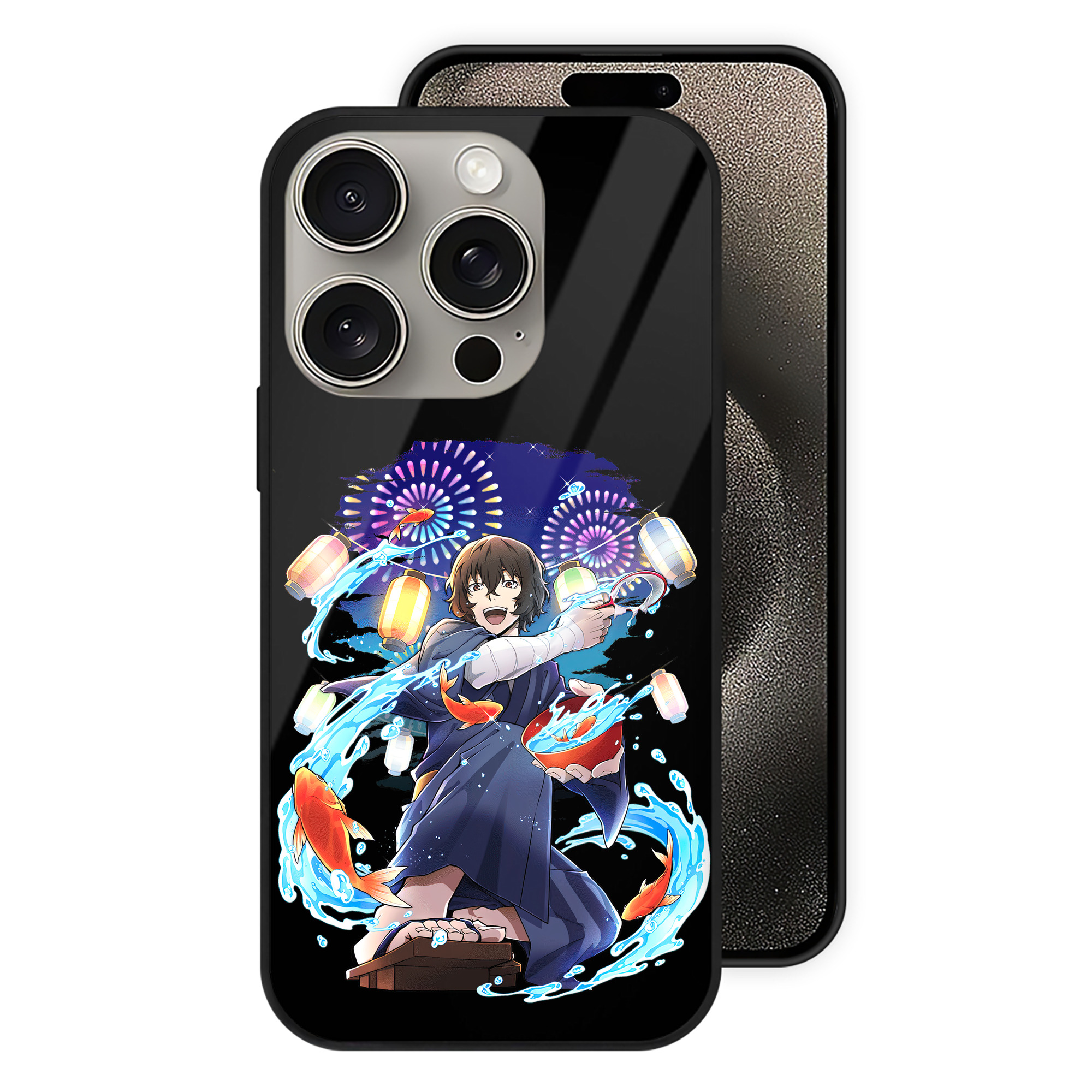 （画像用） 文豪ストレイドッグス Bungo Stray Dogs 【iPhone15Pro対応】スマホケース 耐衝撃＆黄変防止 背面ガラス
