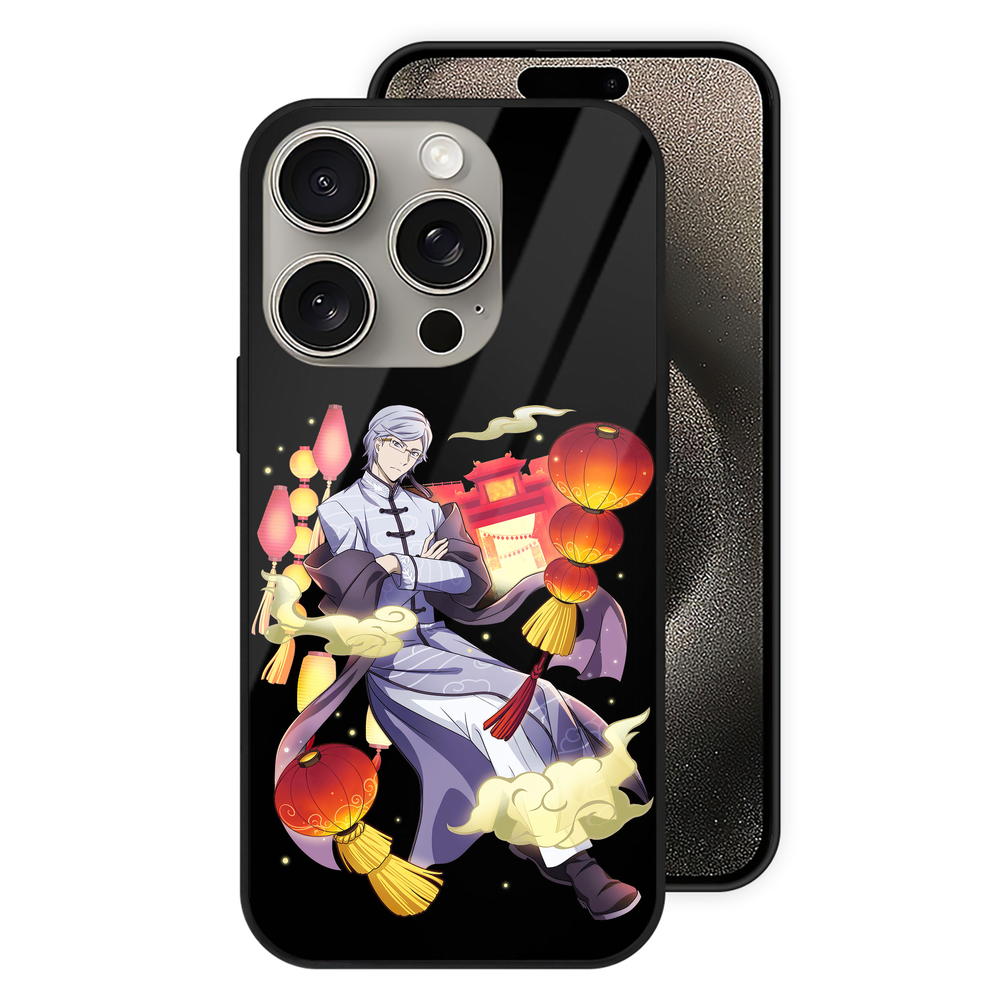 （画像用） 文豪ストレイドッグス Bungo Stray Dogs 【iPhone15Pro対応】スマホケース 耐衝撃＆黄変防止 背面ガラス