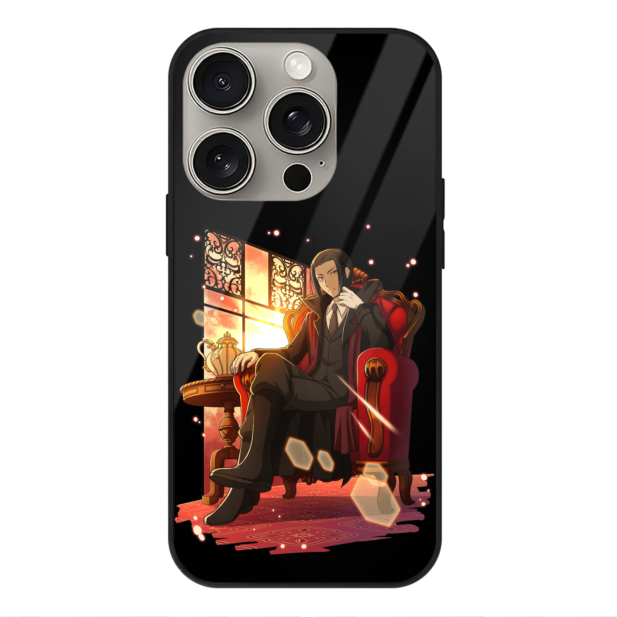 （画像用） 文豪ストレイドッグス Bungo Stray Dogs 【iPhone15Pro対応】スマホケース 耐衝撃＆黄変防止 背面ガラス