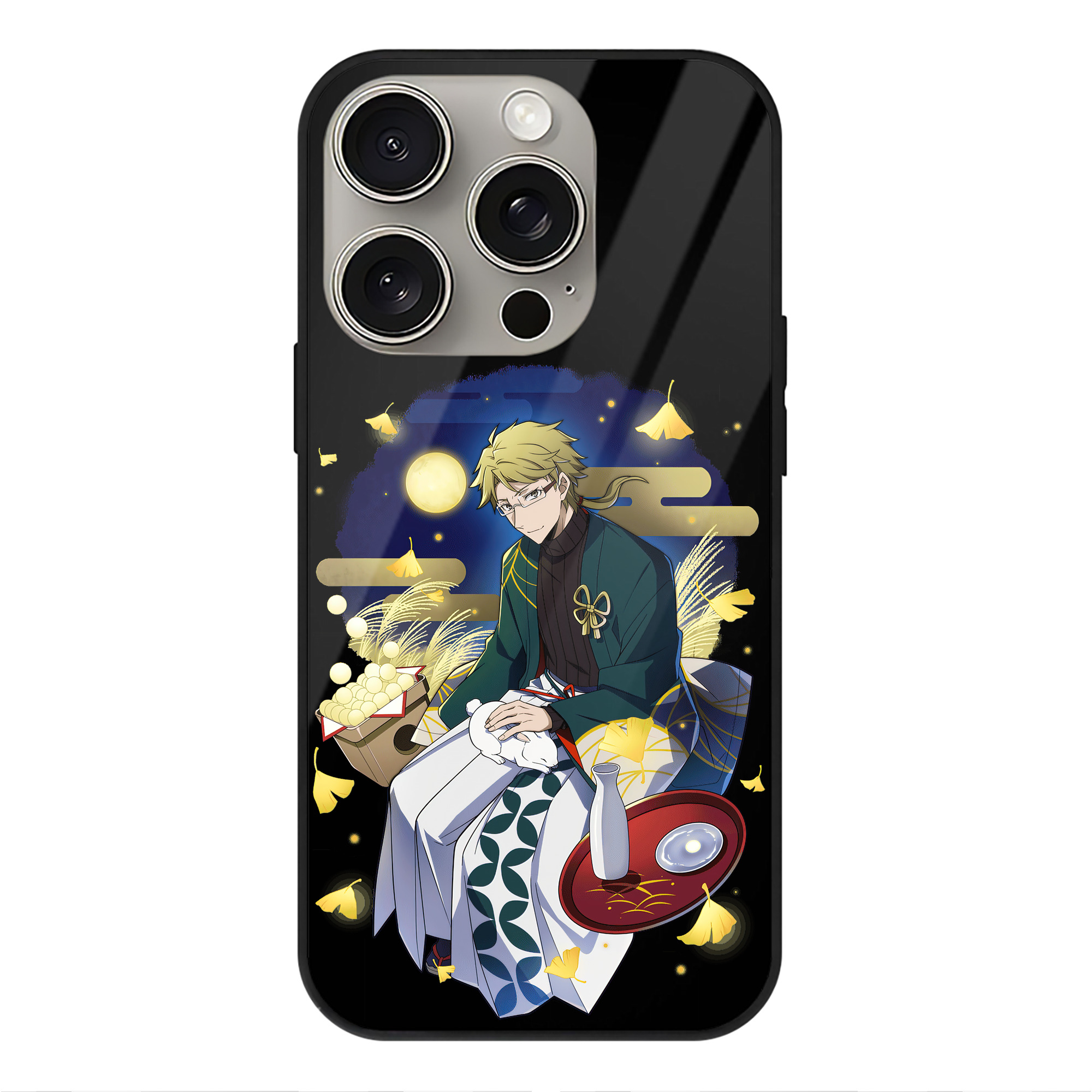 （画像用） 文豪ストレイドッグス Bungo Stray Dogs 【iPhone15Pro対応】スマホケース 耐衝撃＆黄変防止 背面ガラス