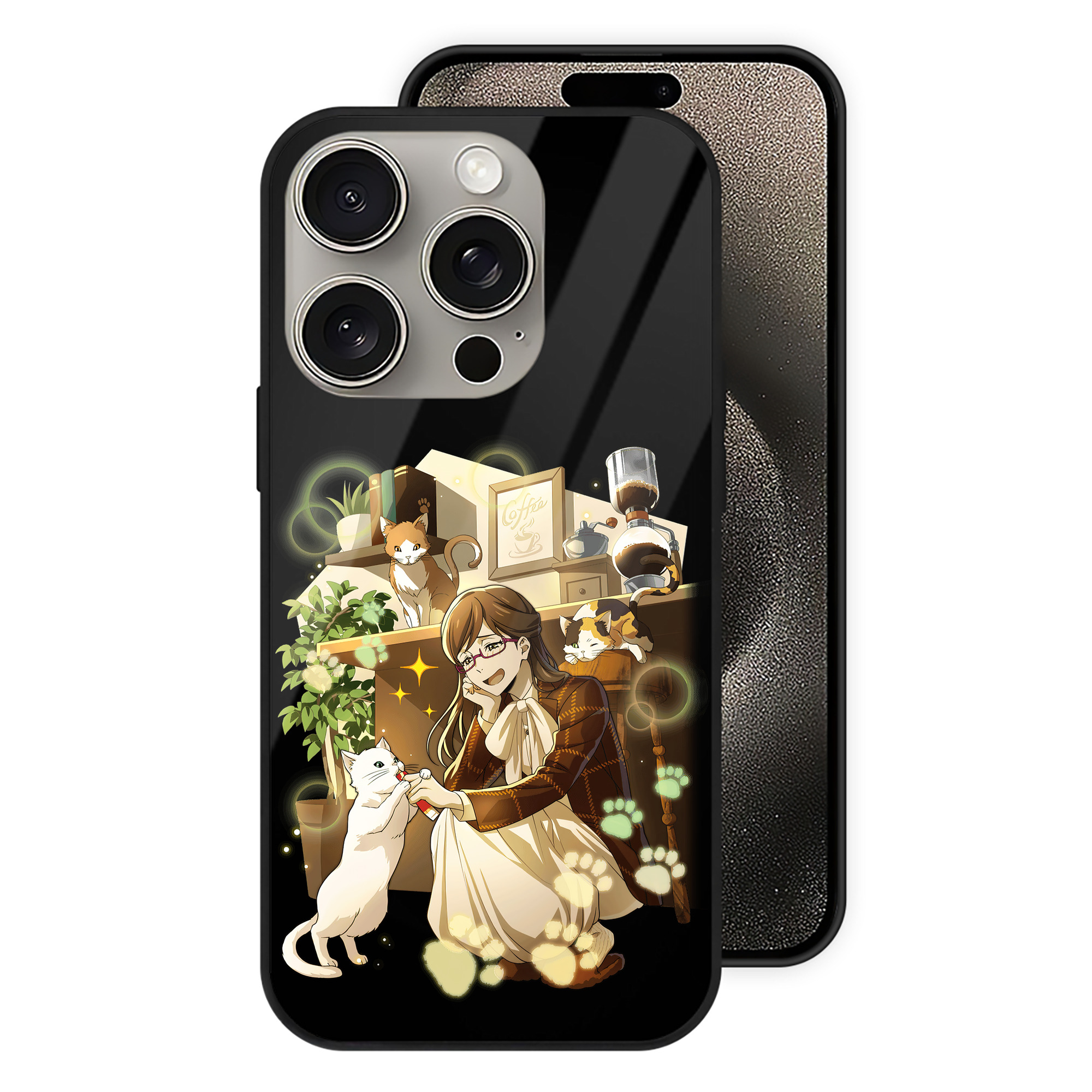 （画像用） 文豪ストレイドッグス Bungo Stray Dogs 【iPhone15Pro対応】スマホケース 耐衝撃＆黄変防止 背面ガラス