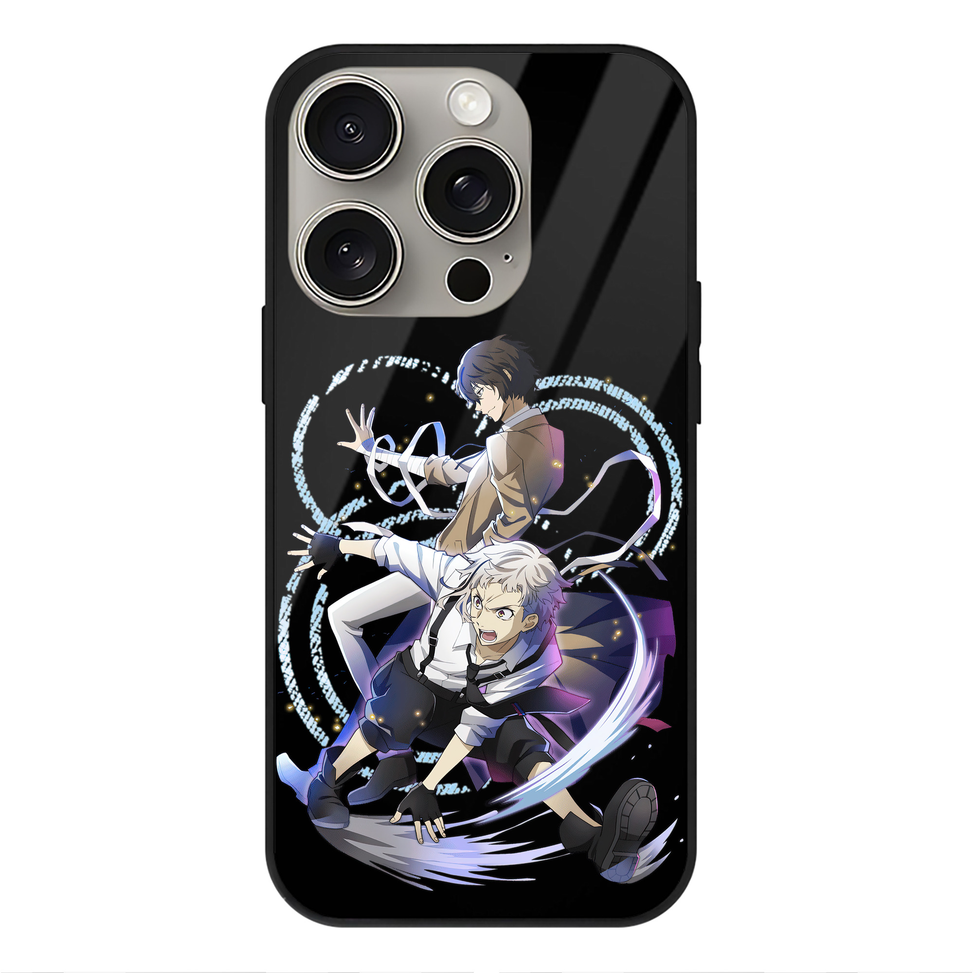 （画像用） 文豪ストレイドッグス Bungo Stray Dogs 【iPhone15Pro対応】スマホケース 耐衝撃＆黄変防止 背面ガラス