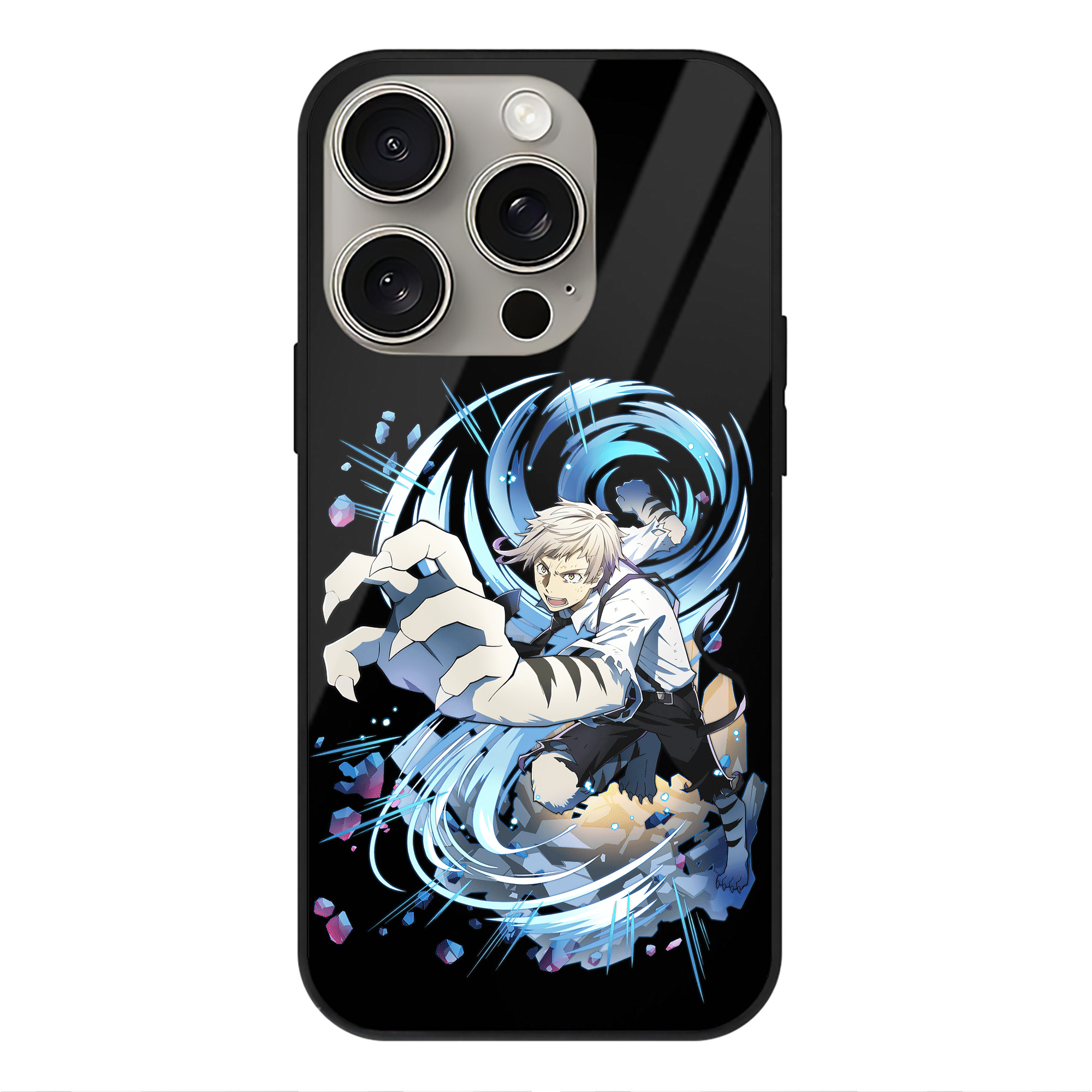 （画像用） 文豪ストレイドッグス Bungo Stray Dogs 【iPhone15Pro対応】スマホケース 耐衝撃＆黄変防止 背面ガラス