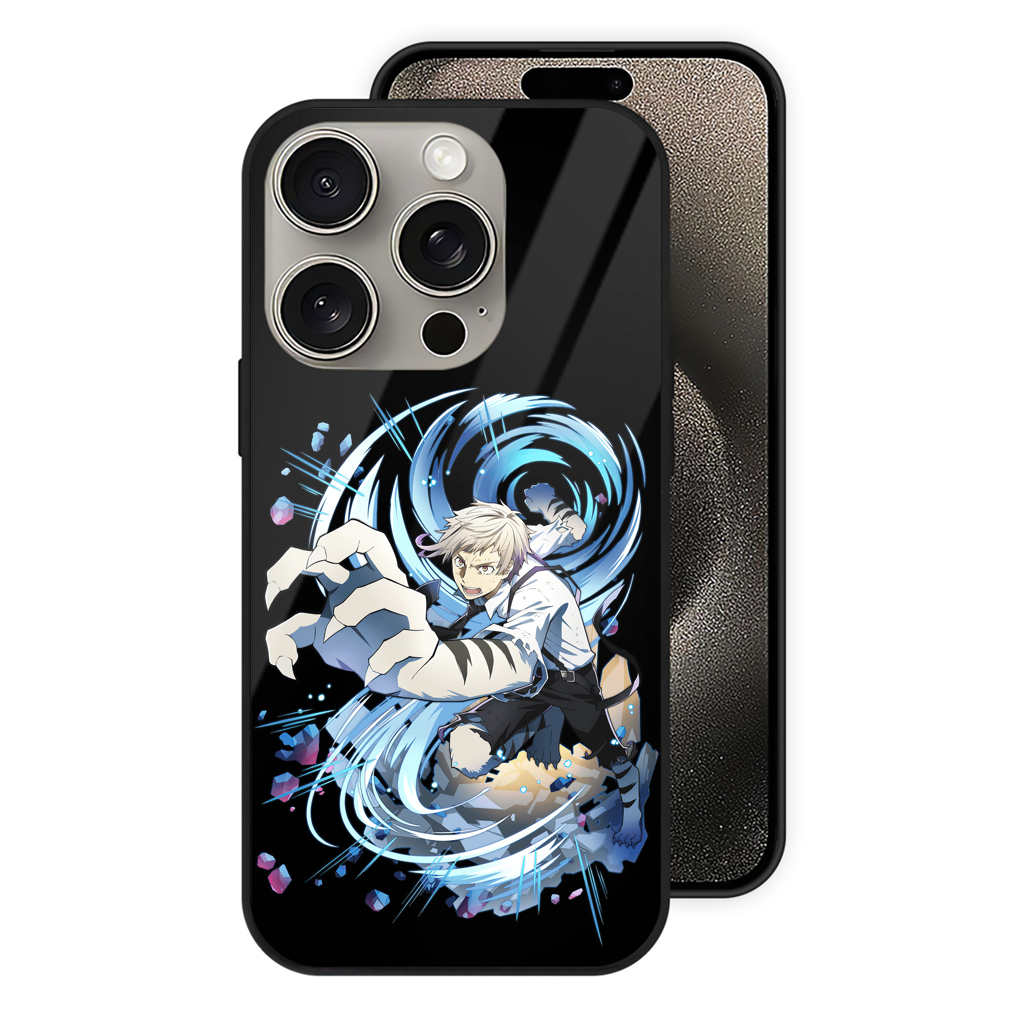 （画像用） 文豪ストレイドッグス Bungo Stray Dogs 【iPhone15Pro対応】スマホケース 耐衝撃＆黄変防止 背面ガラス