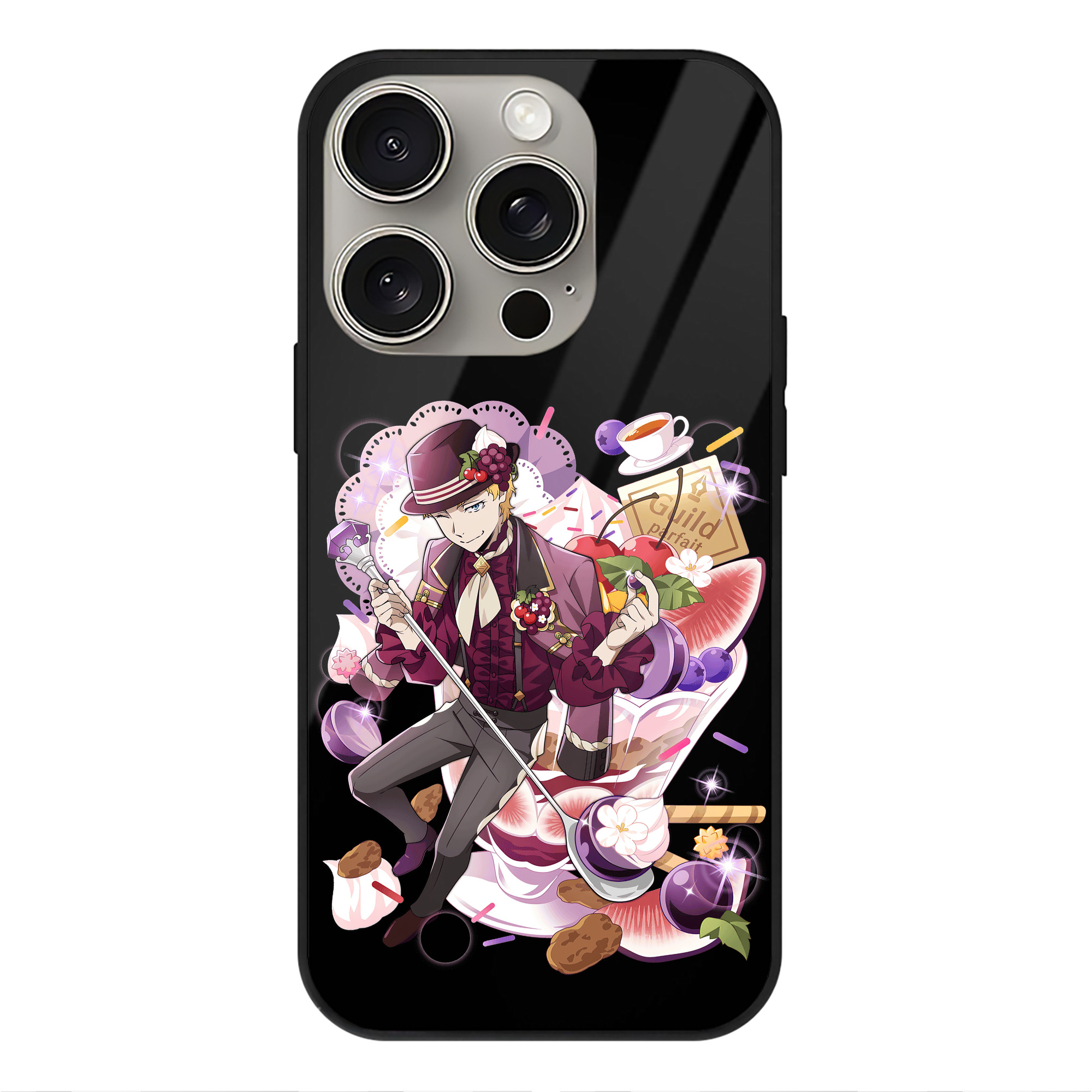 （画像用） 文豪ストレイドッグス Bungo Stray Dogs 【iPhone15Pro対応】スマホケース 耐衝撃＆黄変防止 背面ガラス