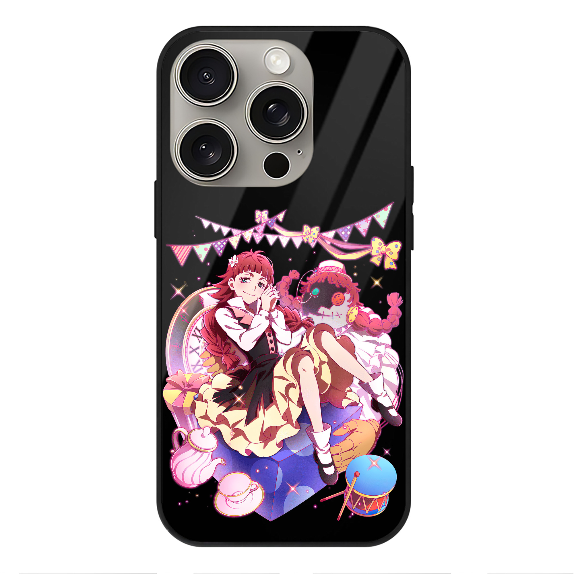 （画像用） 文豪ストレイドッグス Bungo Stray Dogs 【iPhone15Pro対応】スマホケース 耐衝撃＆黄変防止 背面ガラス