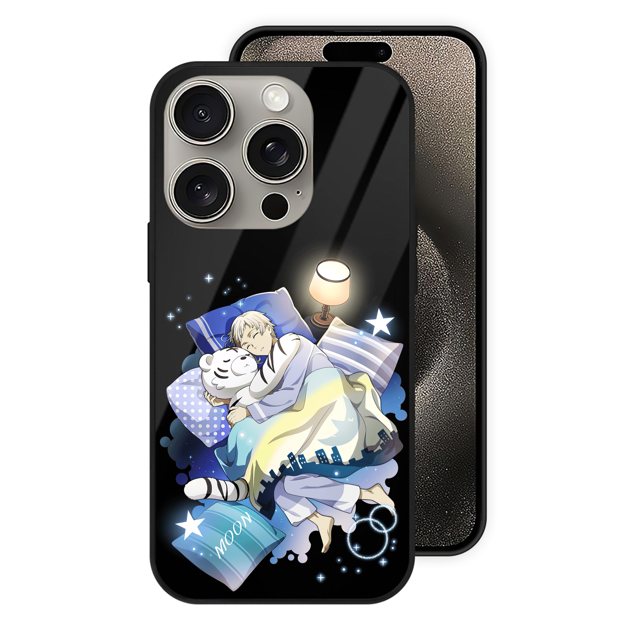 （画像用） 文豪ストレイドッグス Bungo Stray Dogs 【iPhone15Pro対応】スマホケース 耐衝撃＆黄変防止 背面ガラス
