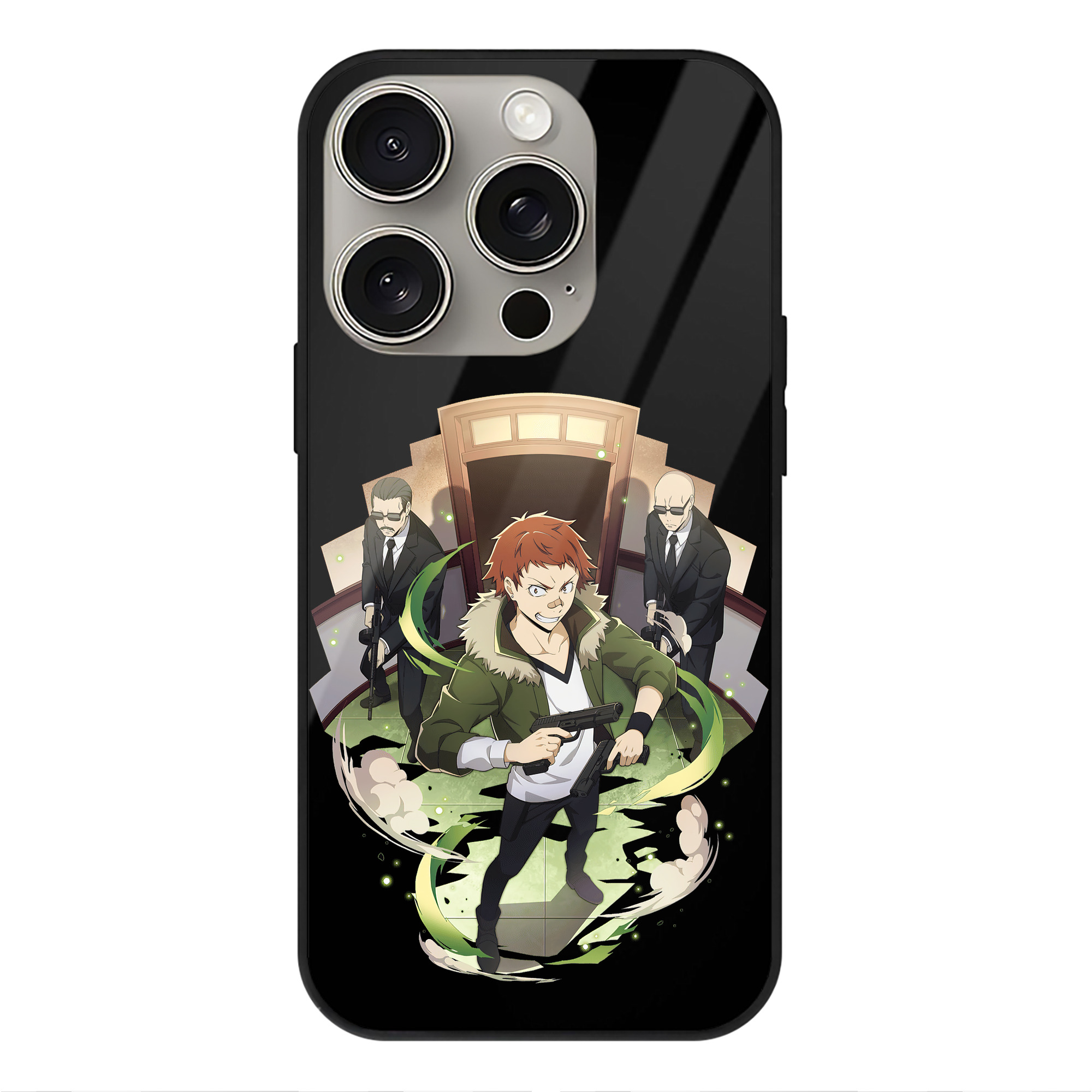 （画像用） 文豪ストレイドッグス Bungo Stray Dogs 【iPhone15Pro対応】スマホケース 耐衝撃＆黄変防止 背面ガラス