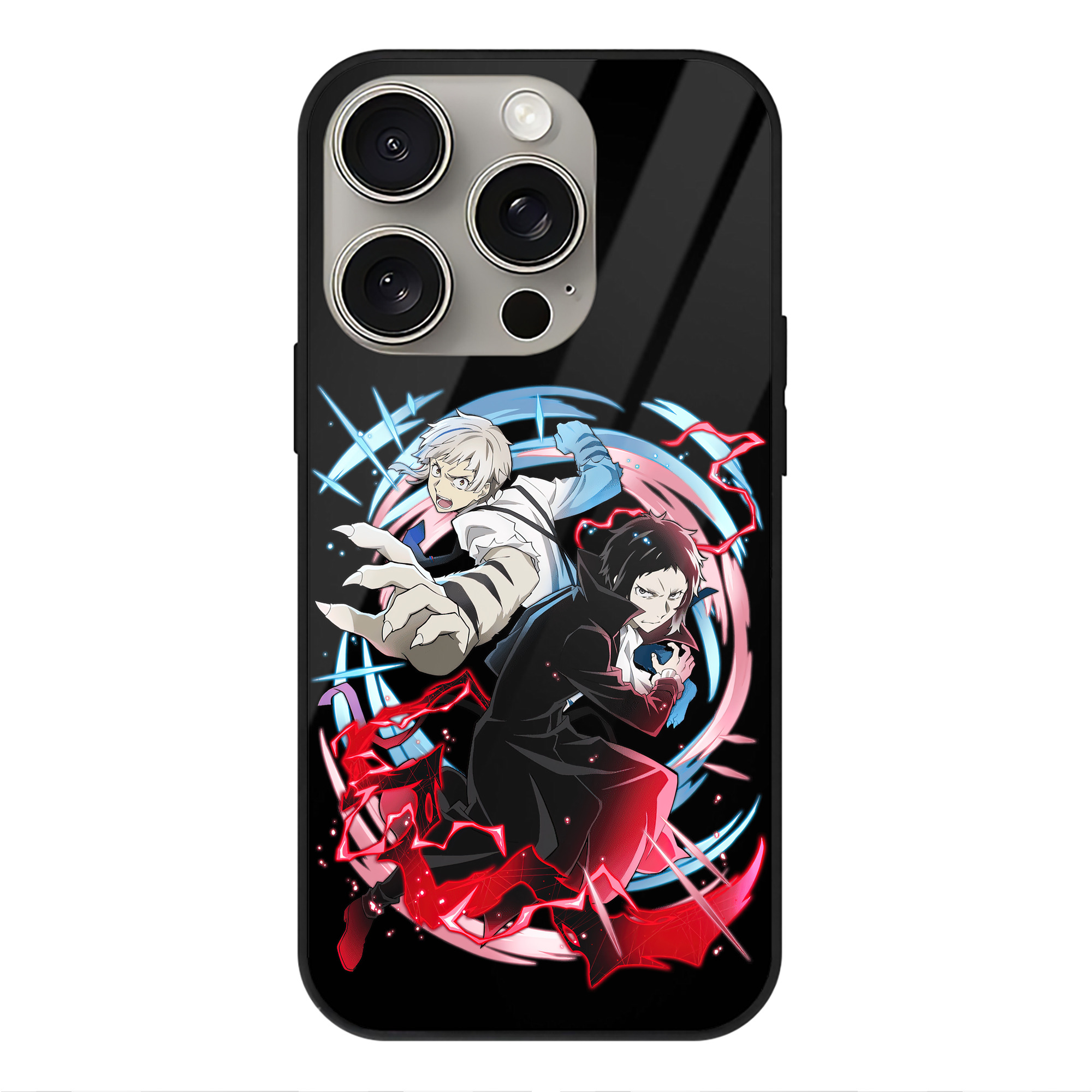 （画像用） 文豪ストレイドッグス Bungo Stray Dogs 【iPhone15Pro対応】スマホケース 耐衝撃＆黄変防止 背面ガラス