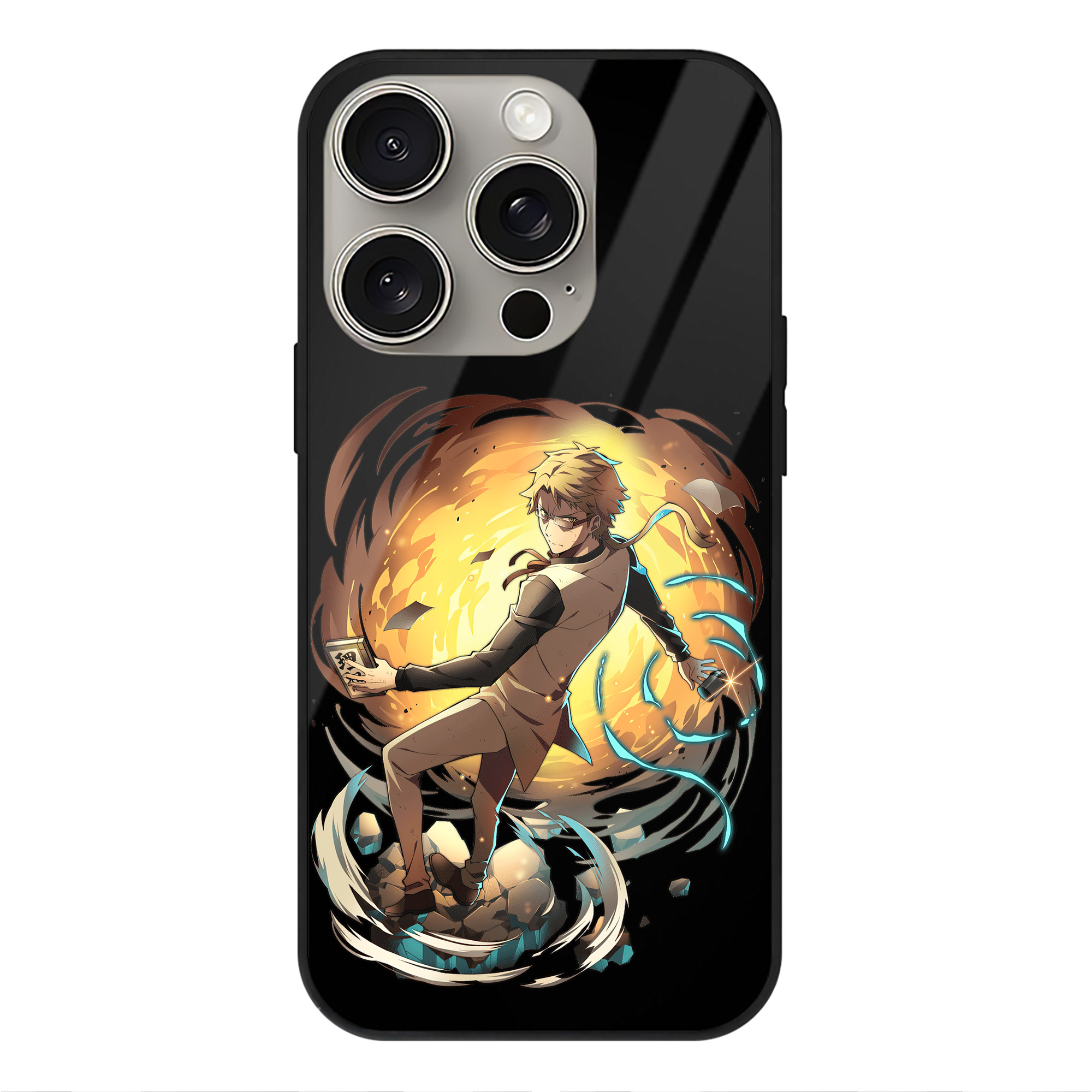 （画像用） 文豪ストレイドッグス Bungo Stray Dogs 【iPhone15Pro対応】スマホケース 耐衝撃＆黄変防止 背面ガラス