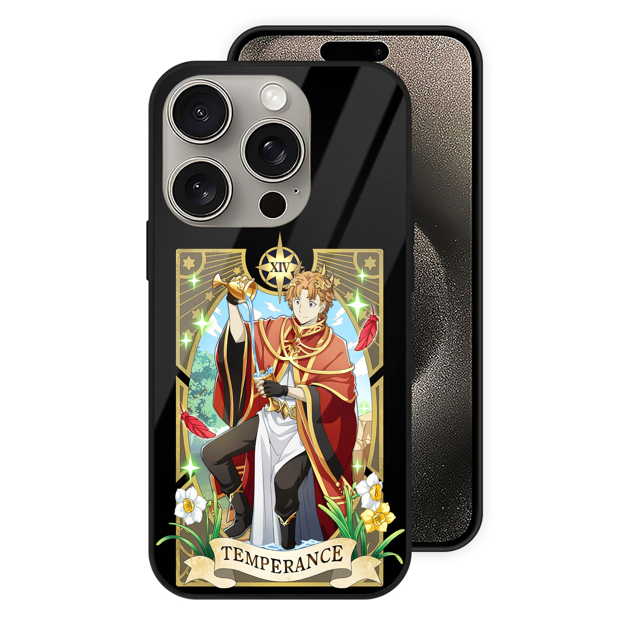 文豪ストレイドッグス Bungo Stray Dogs 【iPhone15Pro対応】スマホケース 耐衝撃＆黄変防止 背面ガラス