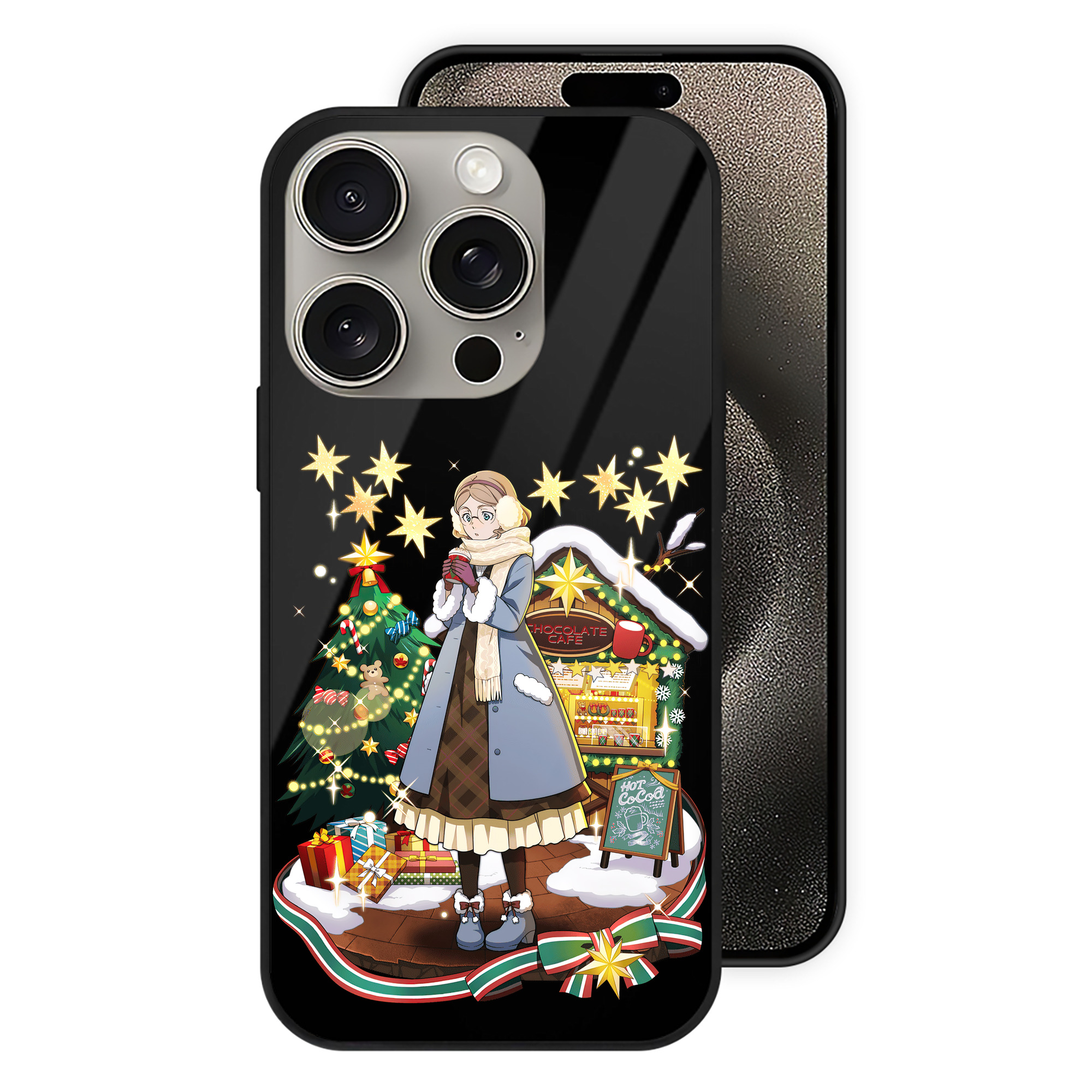 （画像用） 文豪ストレイドッグス Bungo Stray Dogs 【iPhone15Pro対応】スマホケース 耐衝撃＆黄変防止 背面ガラス