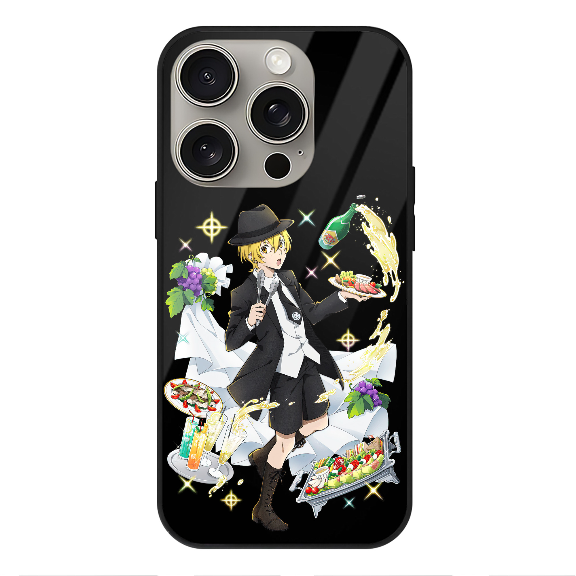 （画像用） 文豪ストレイドッグス Bungo Stray Dogs 【iPhone15Pro対応】スマホケース 耐衝撃＆黄変防止 背面ガラス