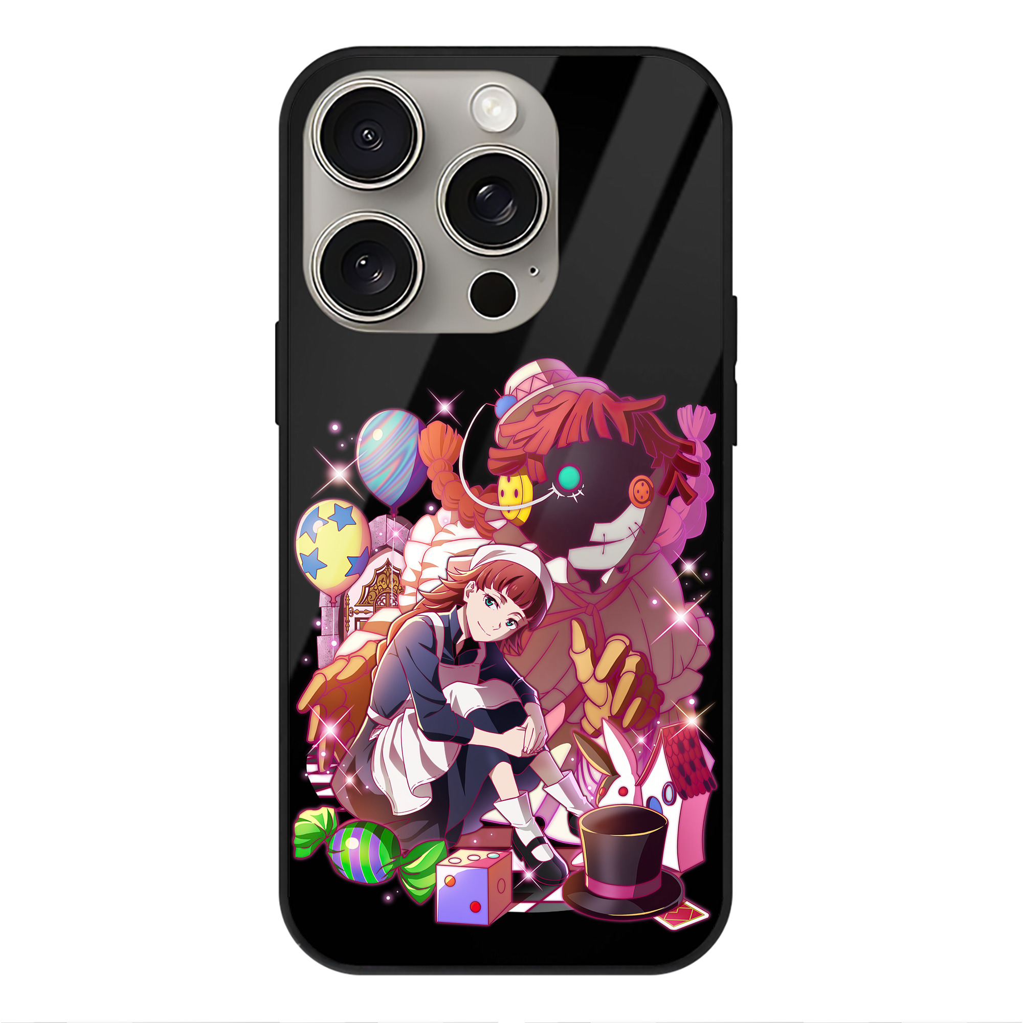 （画像用） 文豪ストレイドッグス Bungo Stray Dogs 【iPhone15Pro対応】スマホケース 耐衝撃＆黄変防止 背面ガラス