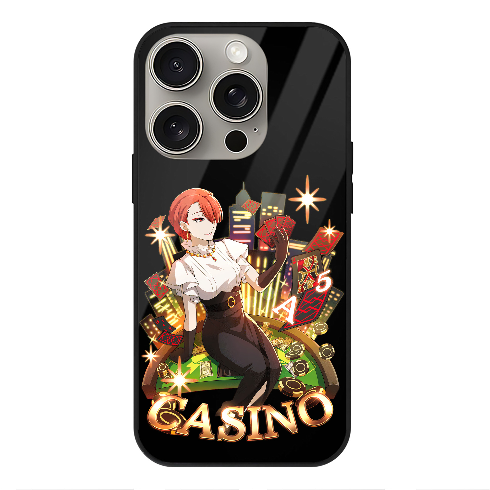 （画像用） 文豪ストレイドッグス Bungo Stray Dogs 【iPhone15Pro対応】スマホケース 耐衝撃＆黄変防止 背面ガラス