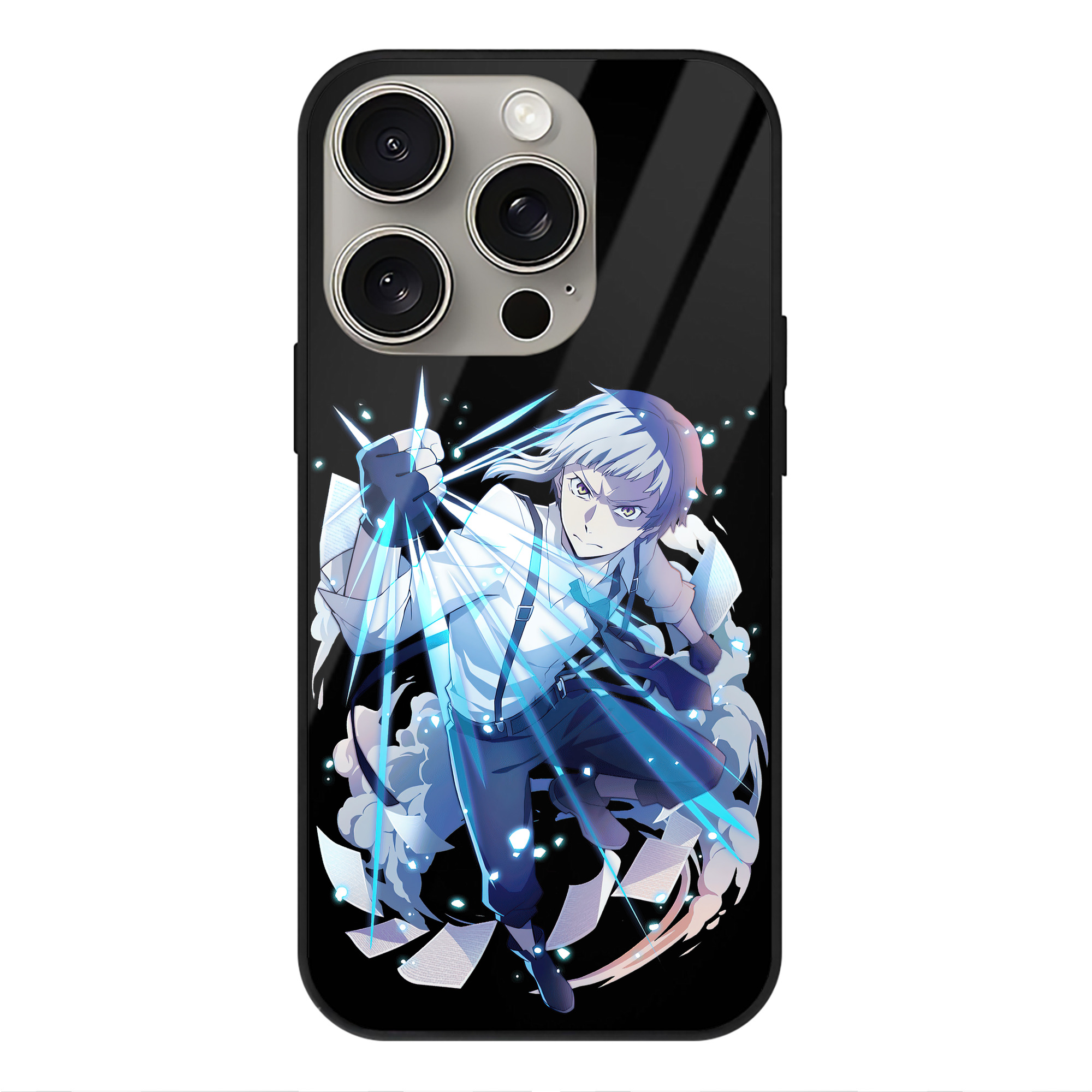 （画像用） 文豪ストレイドッグス Bungo Stray Dogs 【iPhone15Pro対応】スマホケース 耐衝撃＆黄変防止 背面ガラス