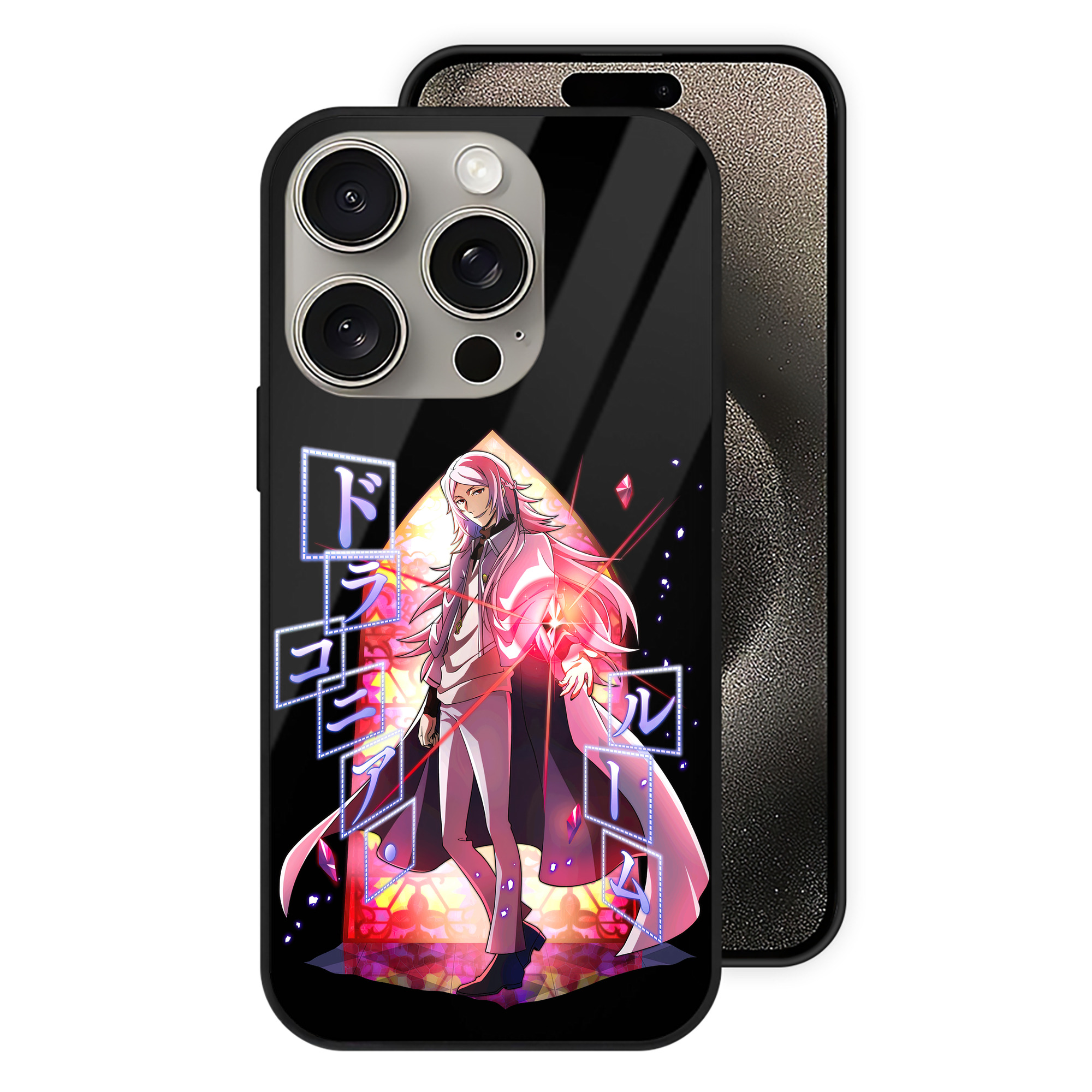 （画像用） 文豪ストレイドッグス Bungo Stray Dogs 【iPhone15Pro対応】スマホケース 耐衝撃＆黄変防止 背面ガラス
